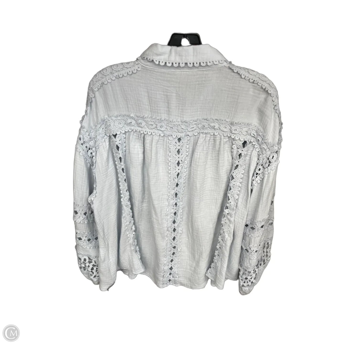 Top Long Sleeve By Pol In Blue, Size: L