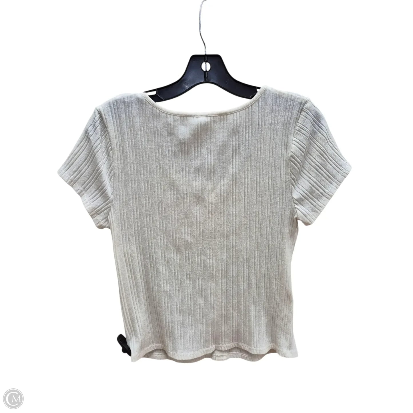 Top Short Sleeve By Mudd In White, Size: Xl