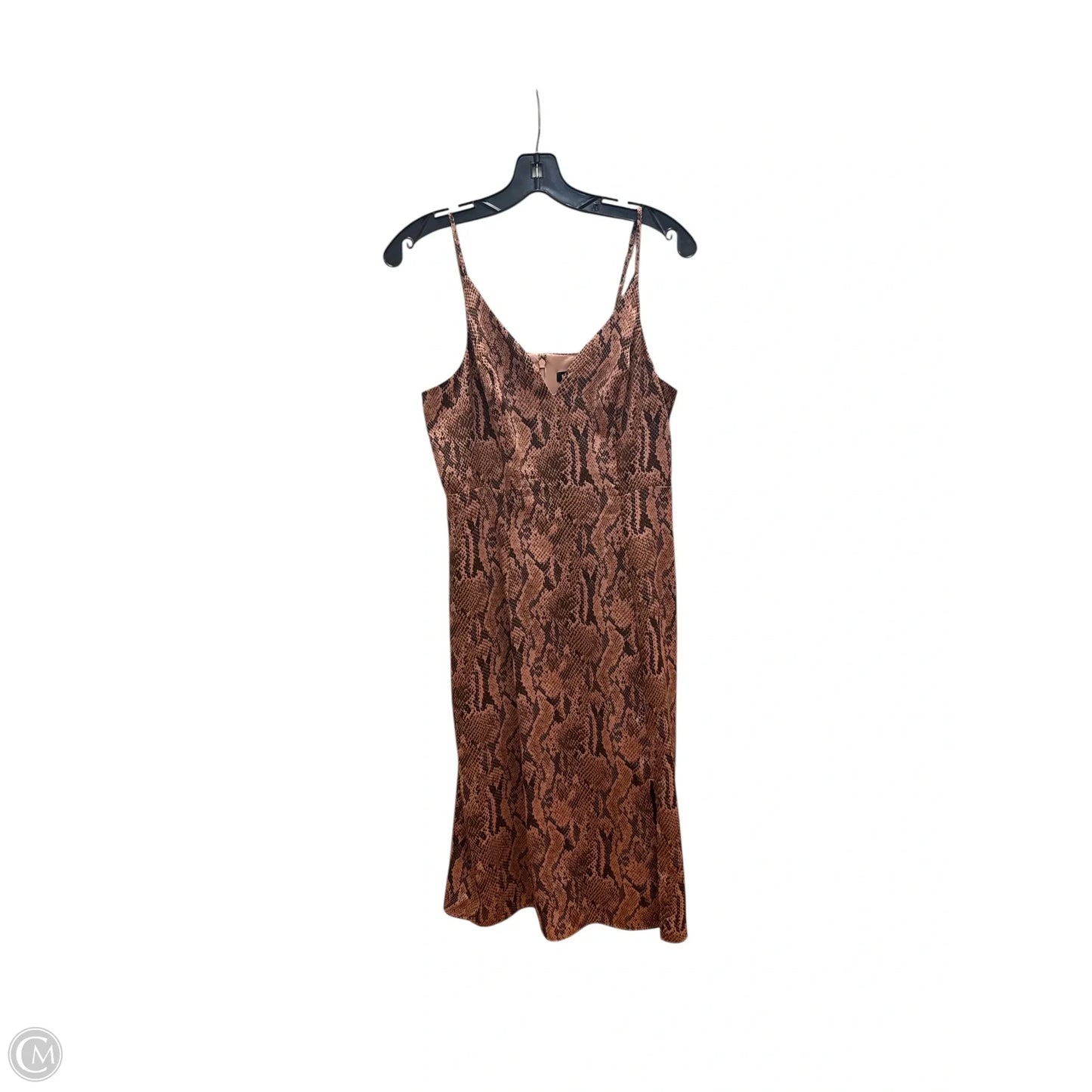 Dress Casual Midi By Express In Snakeskin Print, Size: M