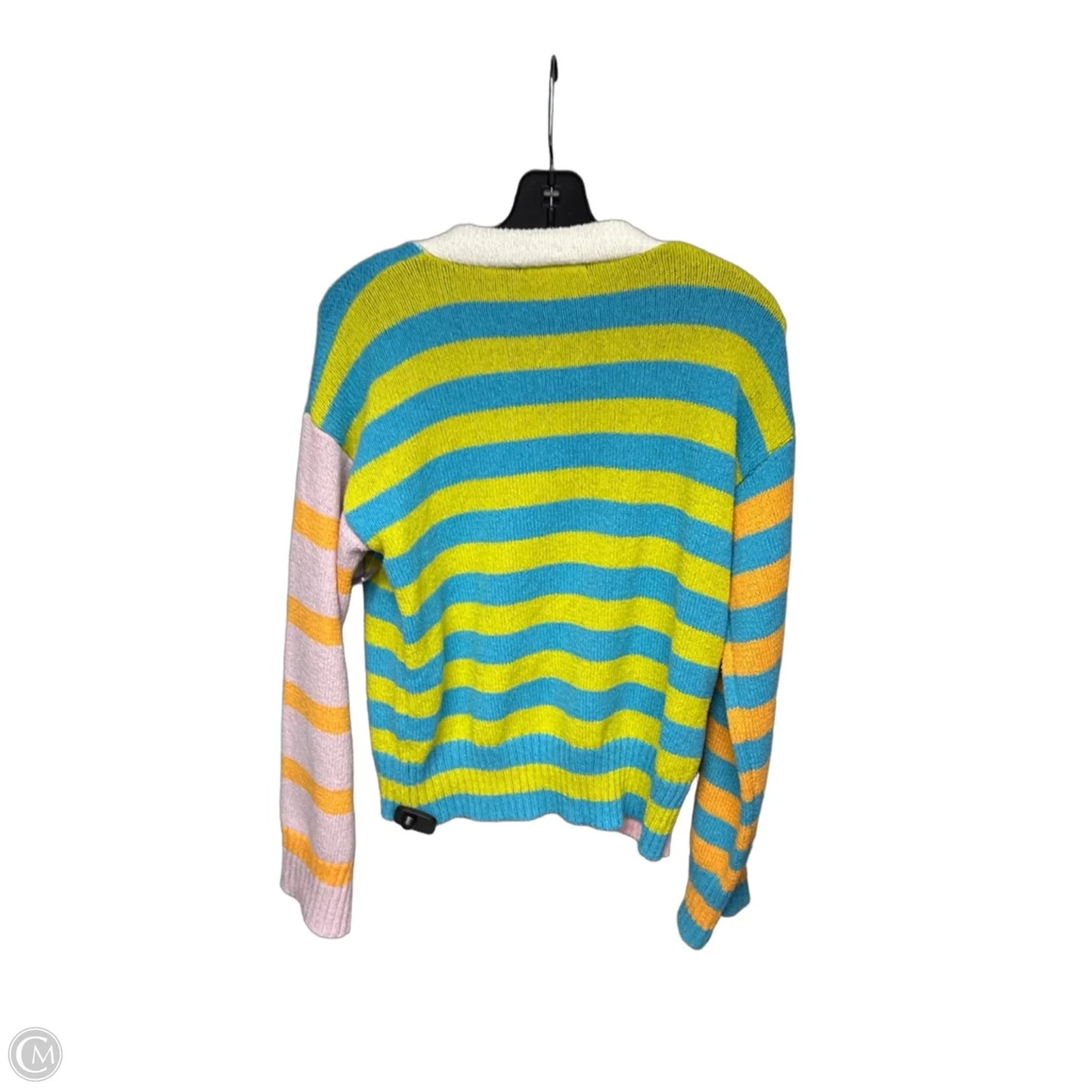 Cardigan By Clothes Mentor In Striped Pattern, Size: M
