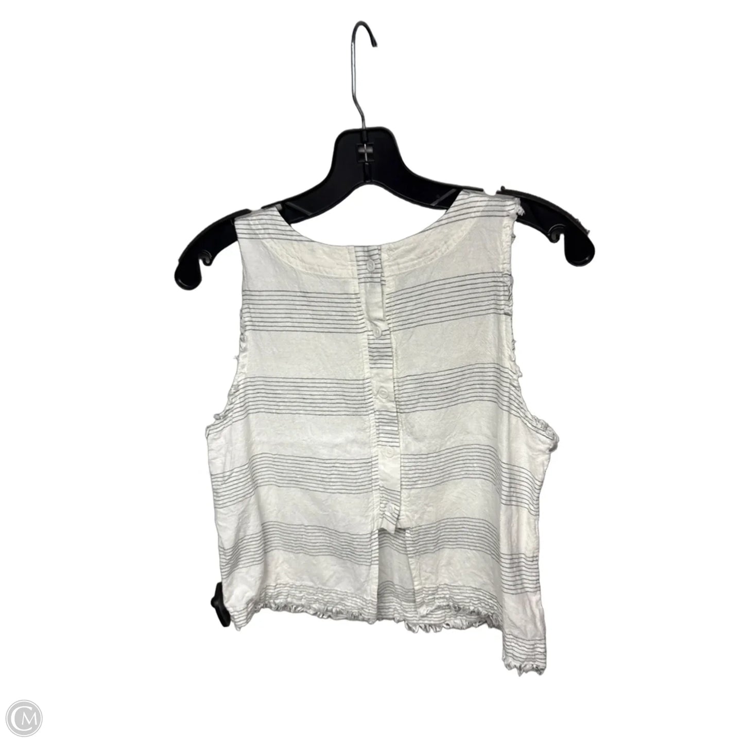 Top Sleeveless By Thread And Supply In Striped Pattern, Size: M