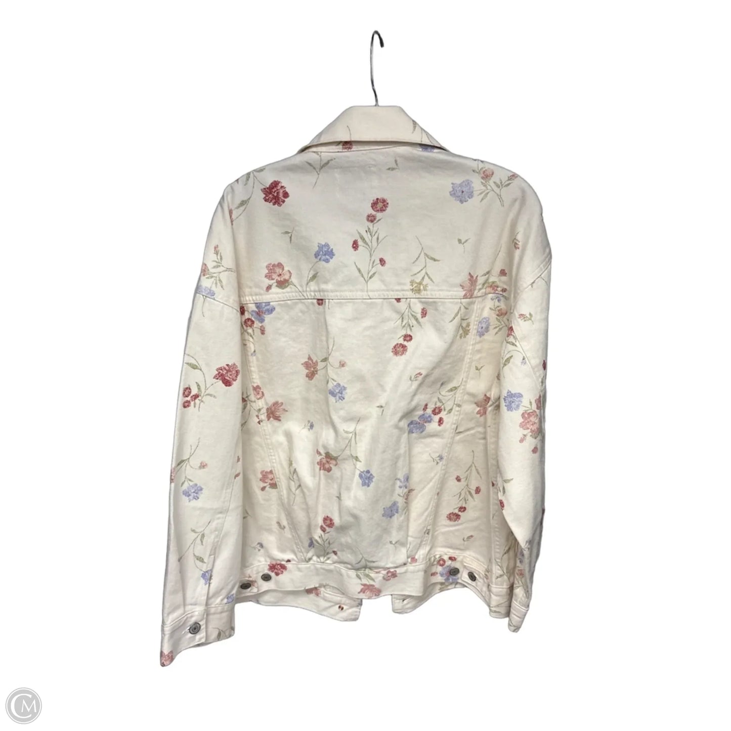 Jacket Denim By Old Navy In White, Size: M