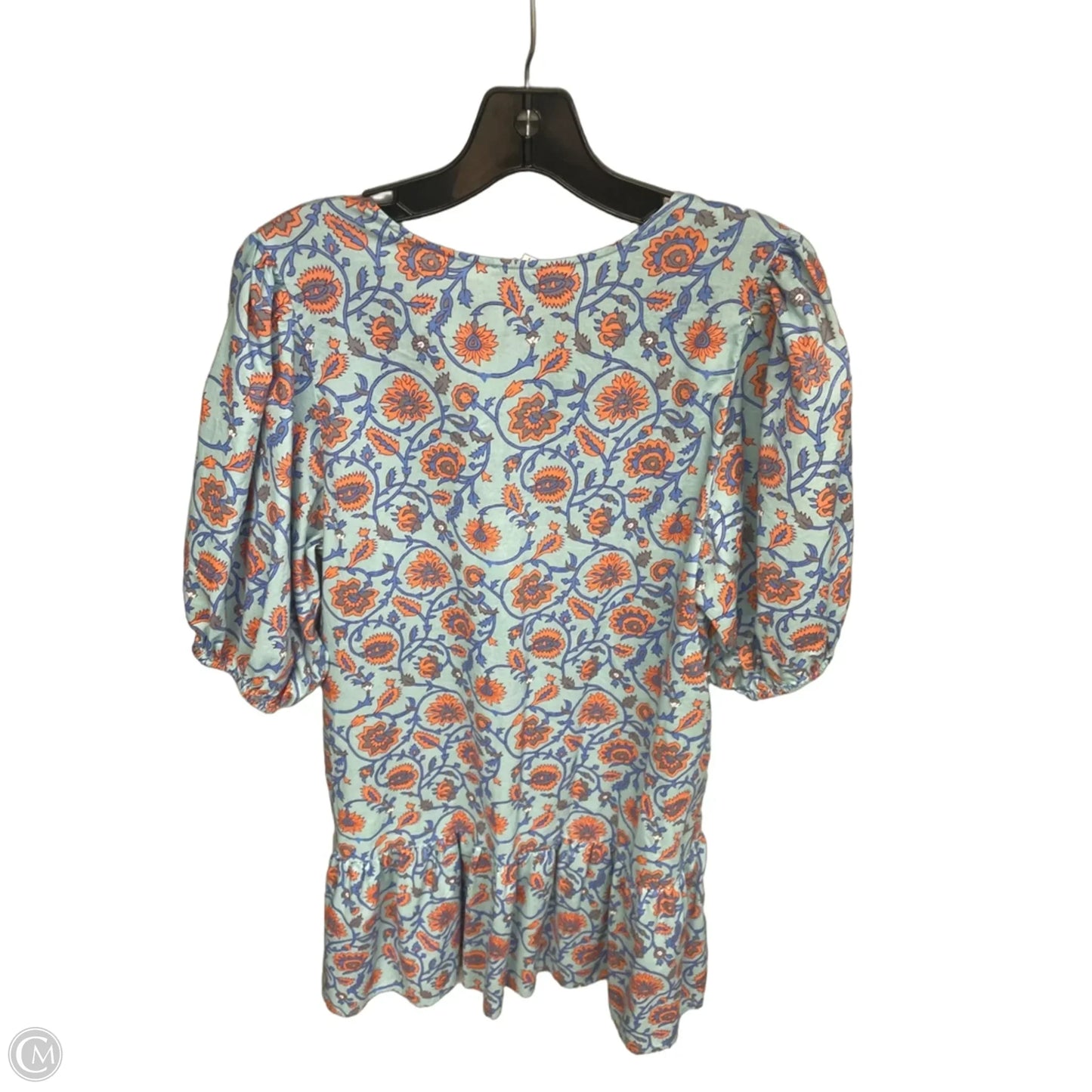 Dress Casual Short By Sundry In Blue & Orange, Size: S