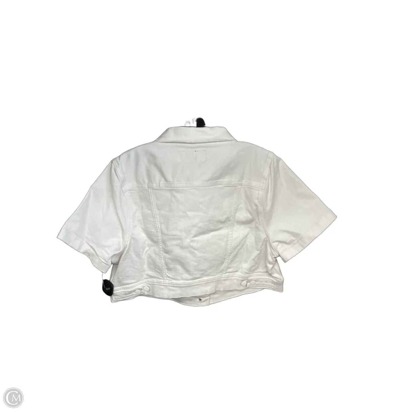 Top Short Sleeve By Torrid In White Denim, Size: 2x