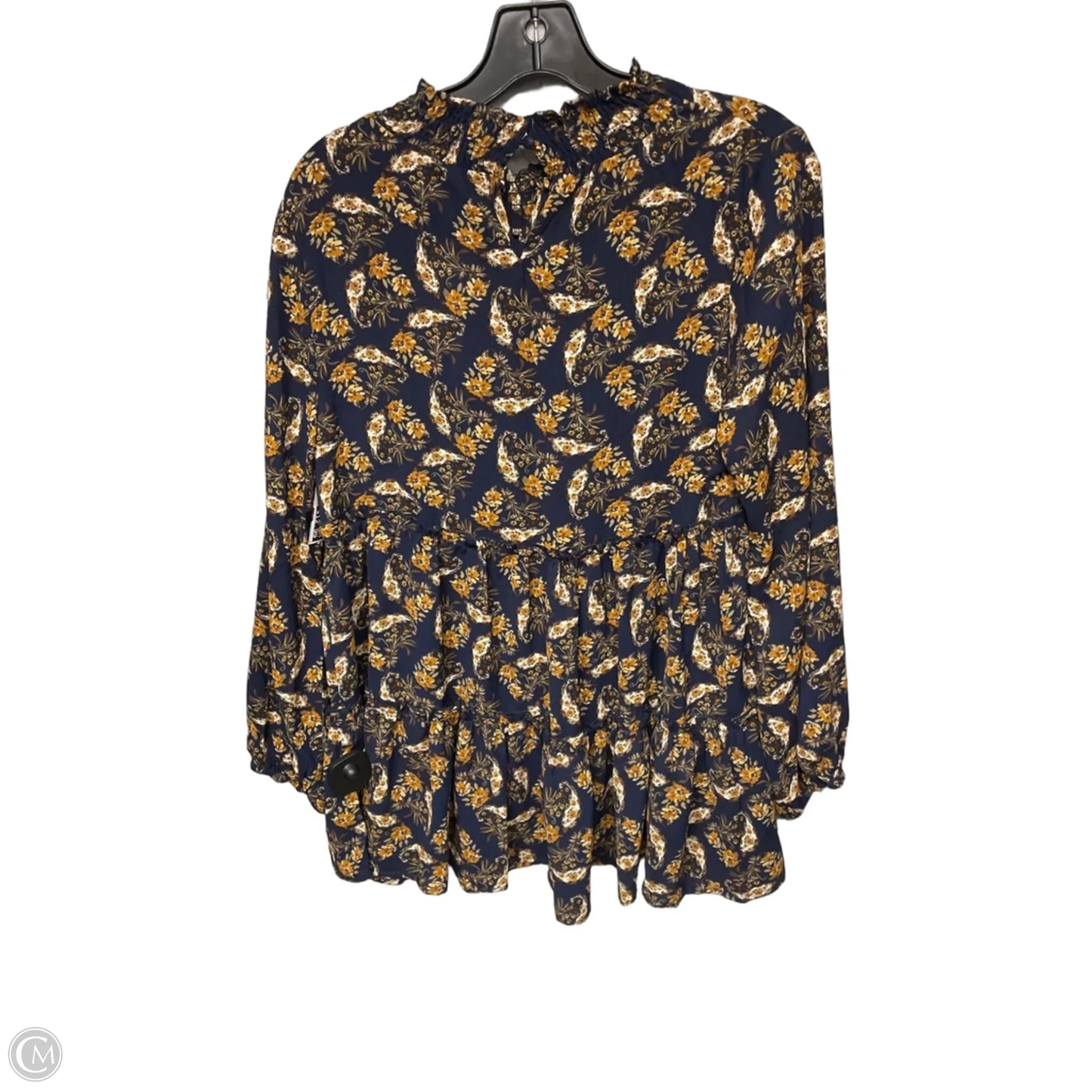 Top Long Sleeve By Hayden La In Navy, Size: S