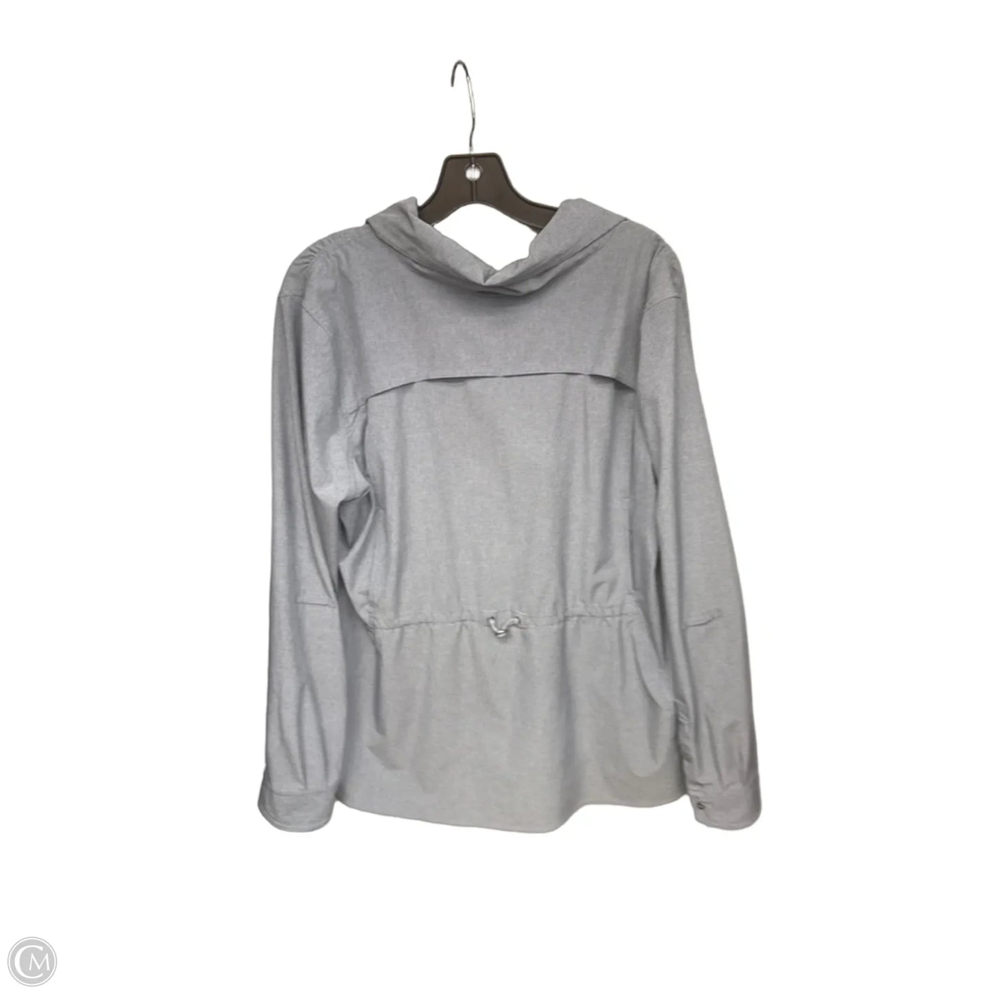 Athletic Top Long Sleeve Collar By Duluth Trading In Blue, Size: Xl