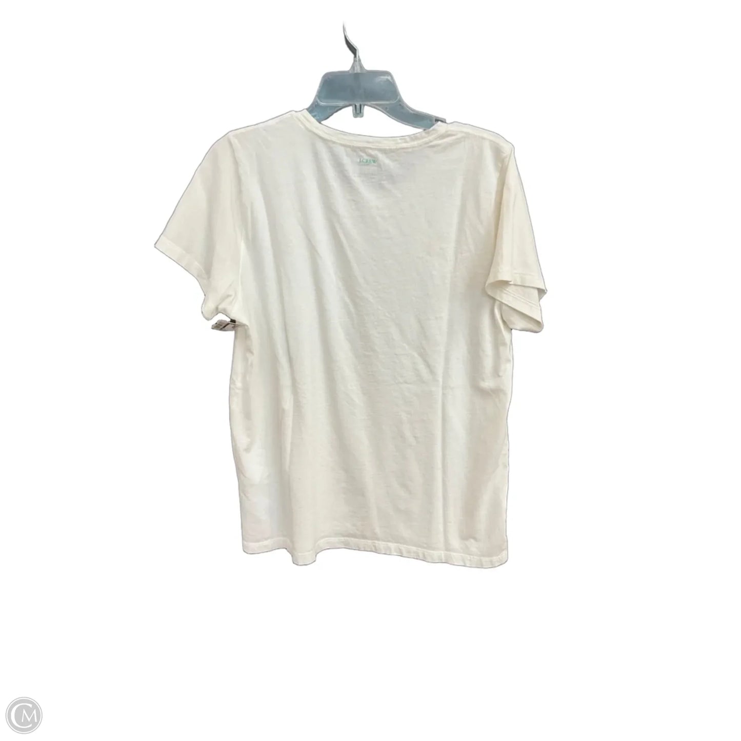 Top Short Sleeve By J. Crew In White, Size: Xl