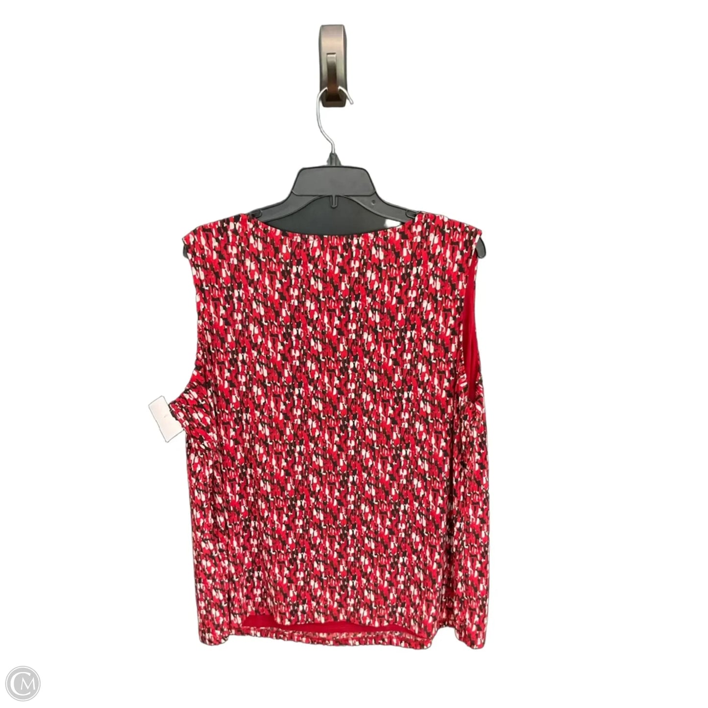 Top Sleeveless By Jones Studio In Red, Size: 2x