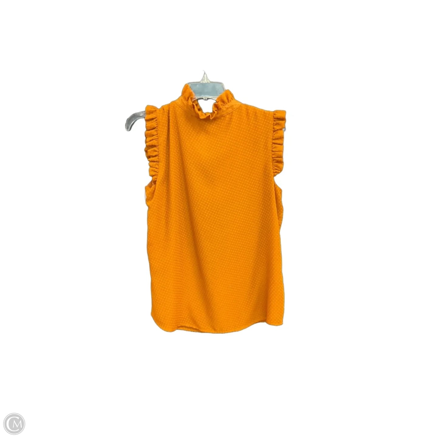 Top Sleeveless By Calvin Klein In Orange, Size: M
