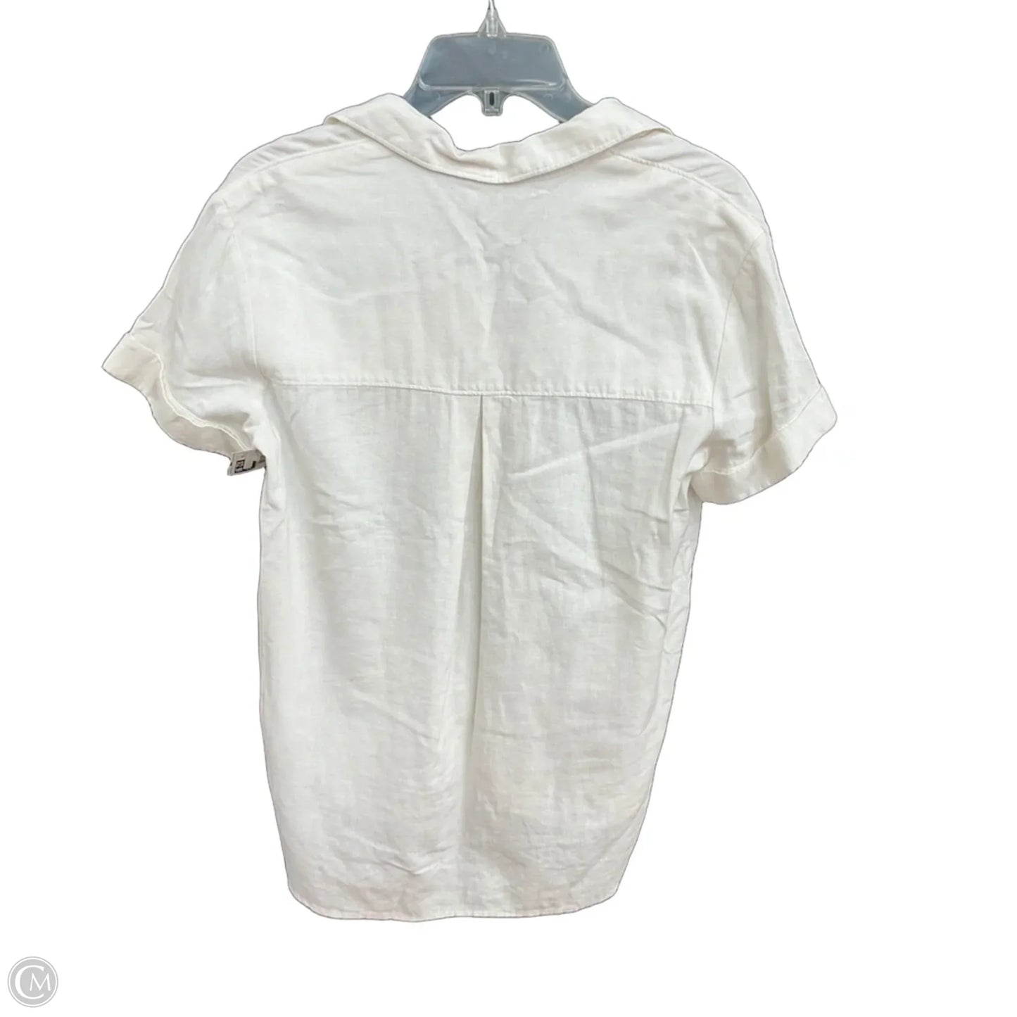 Top Short Sleeve By Madewell In Cream, Size: Xxs