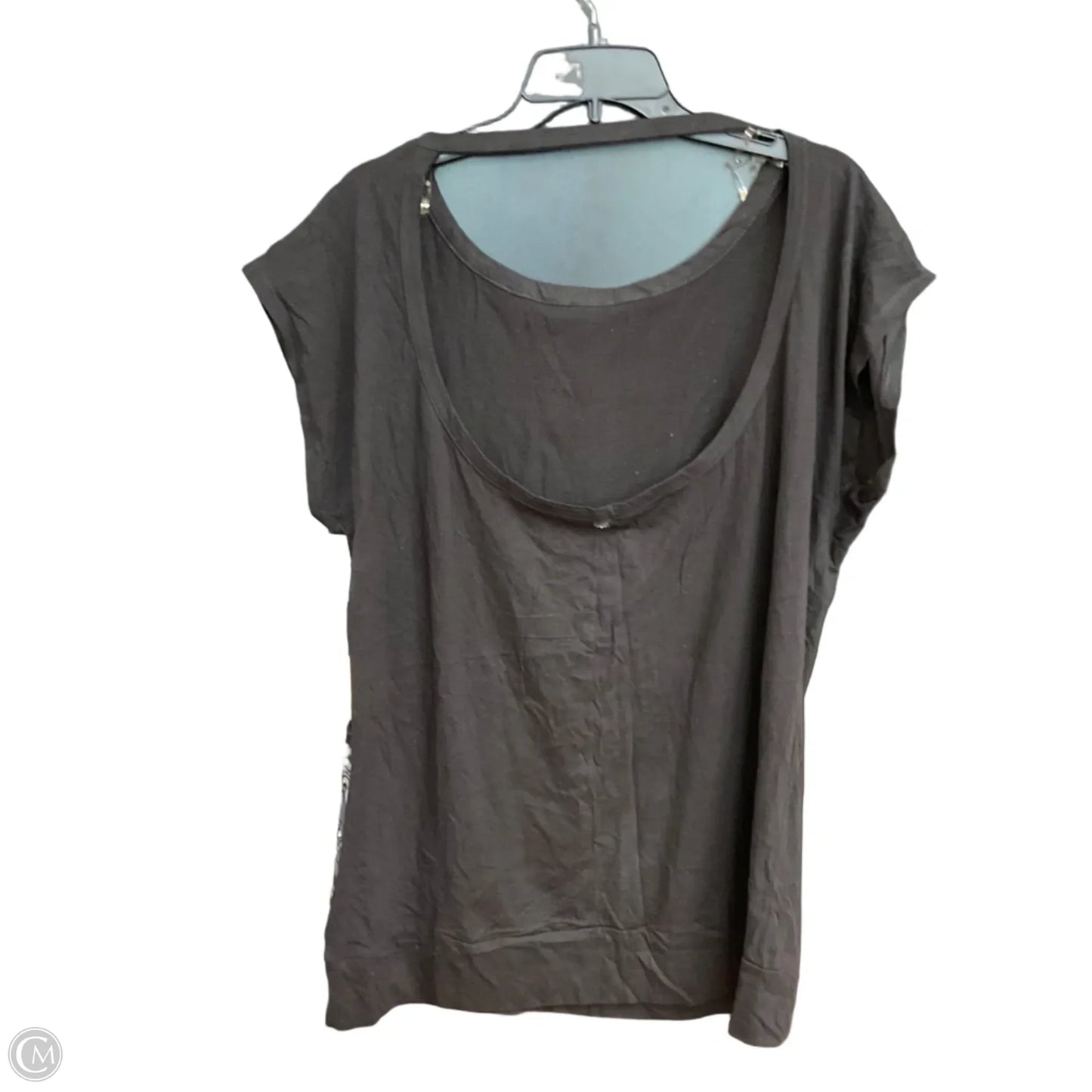 Top Short Sleeve By Clothes Mentor In Black, Size: 2x