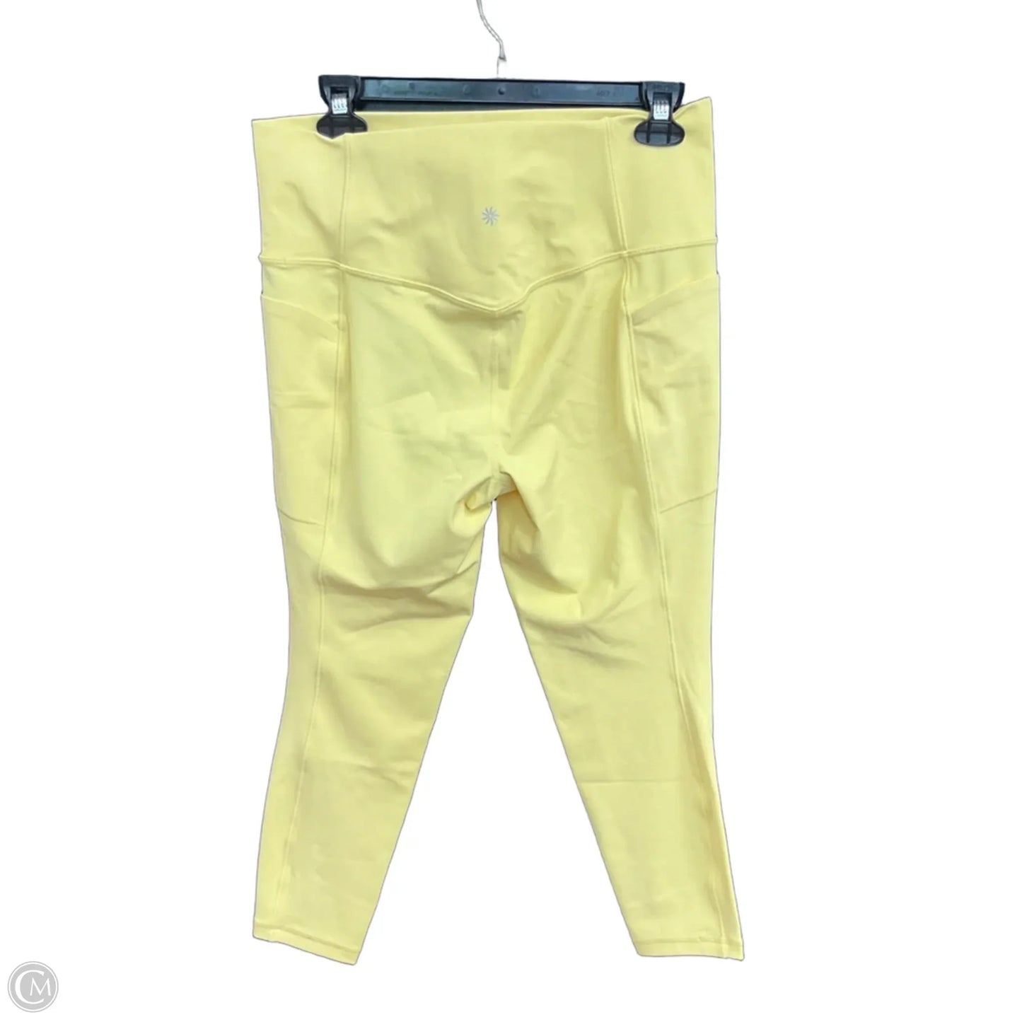 Athletic Leggings By Athleta In Yellow, Size: L