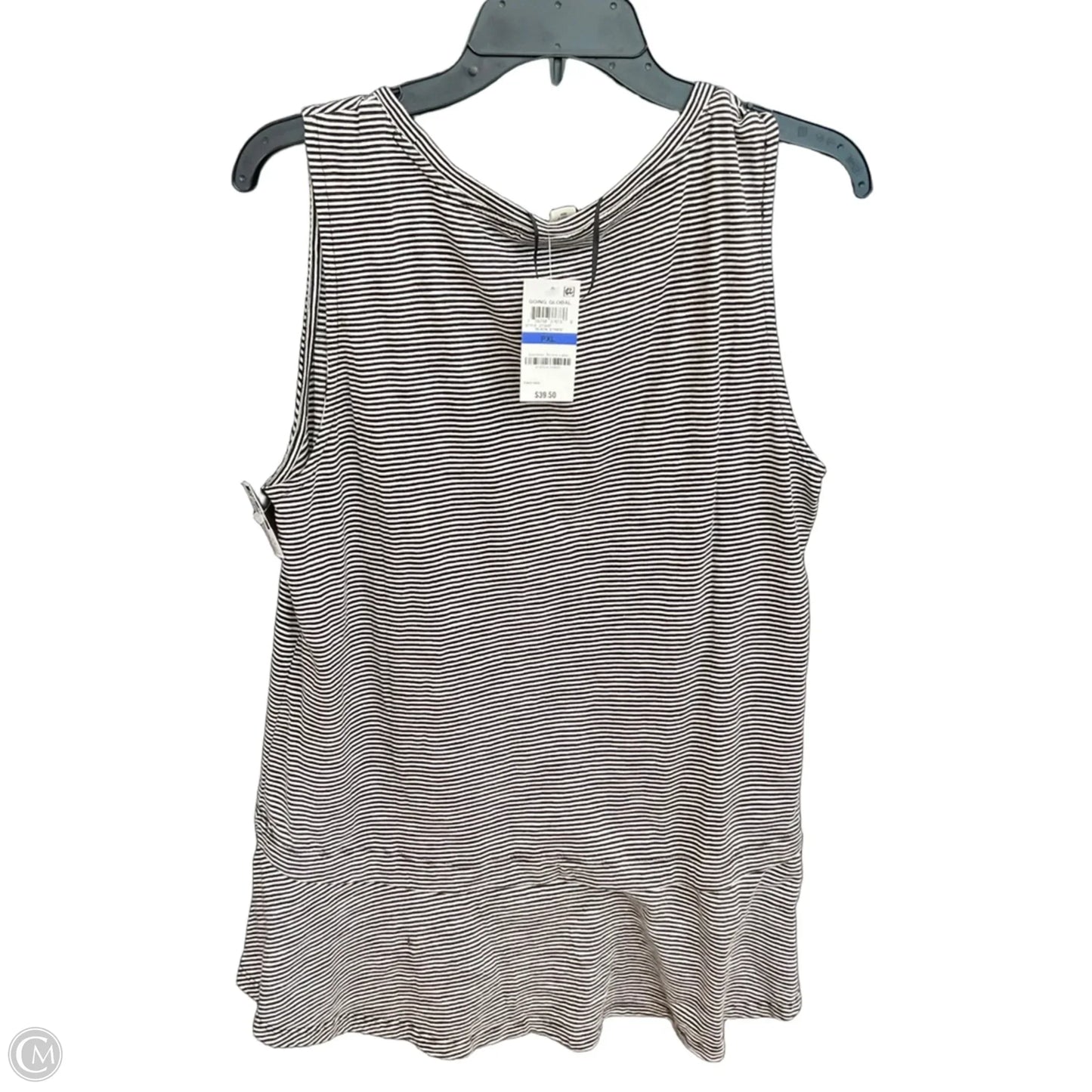 Top Sleeveless Basic By Style And Company In Striped Pattern, Size: Xlp