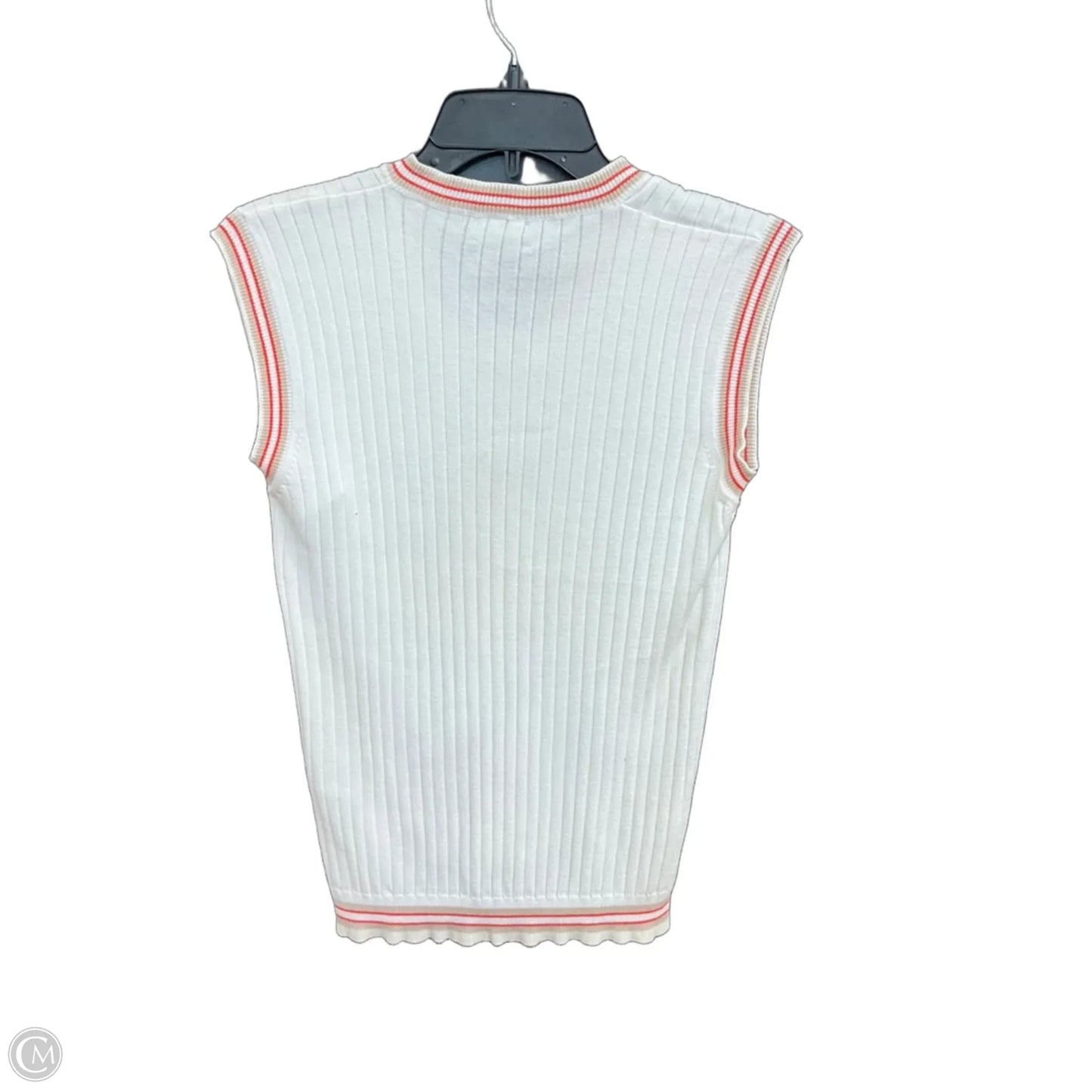 Top Sleeveless Luxury Designer By Burberry In White, Size: Xs