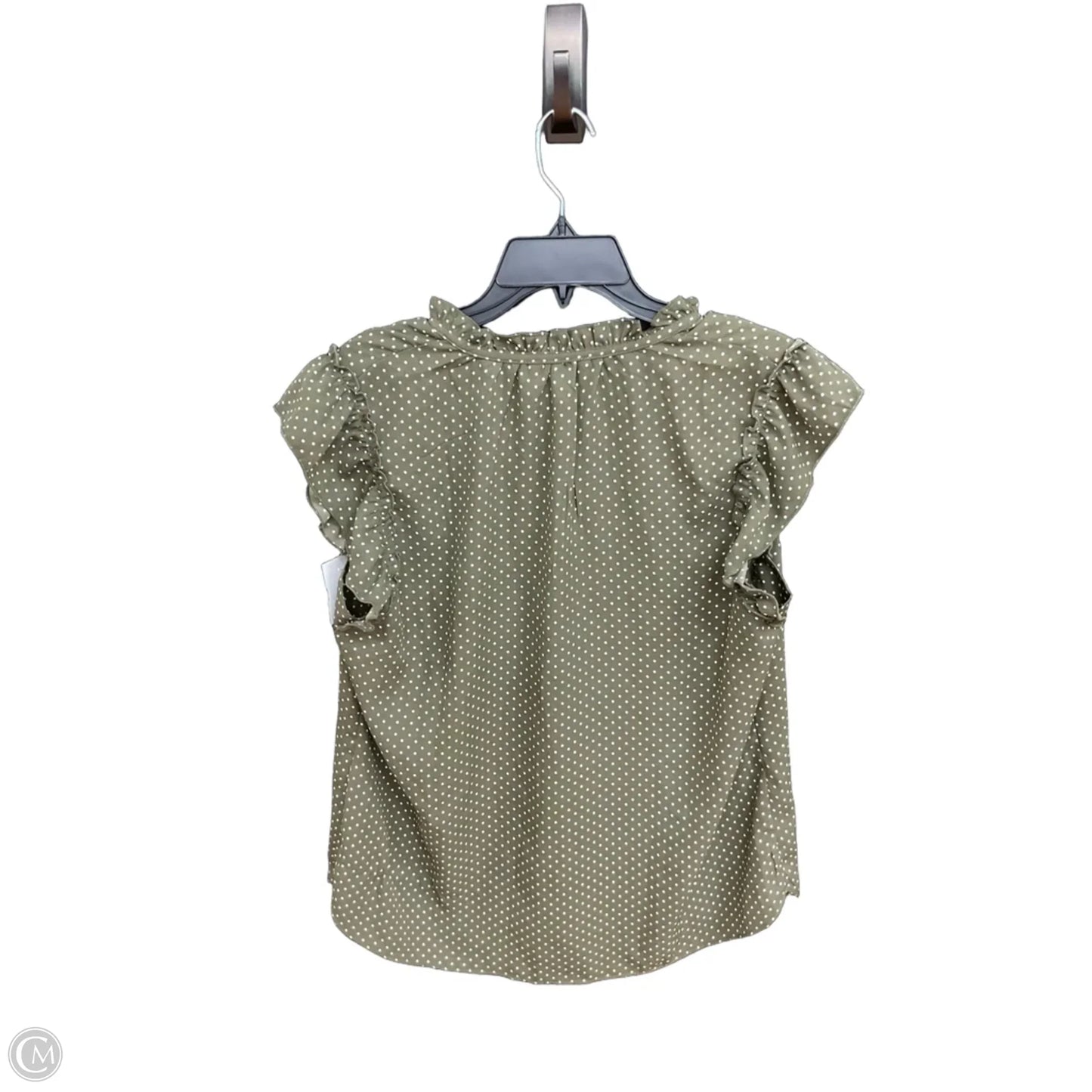 Top Short Sleeve By Tamara H In Polkadot Pattern, Size: L