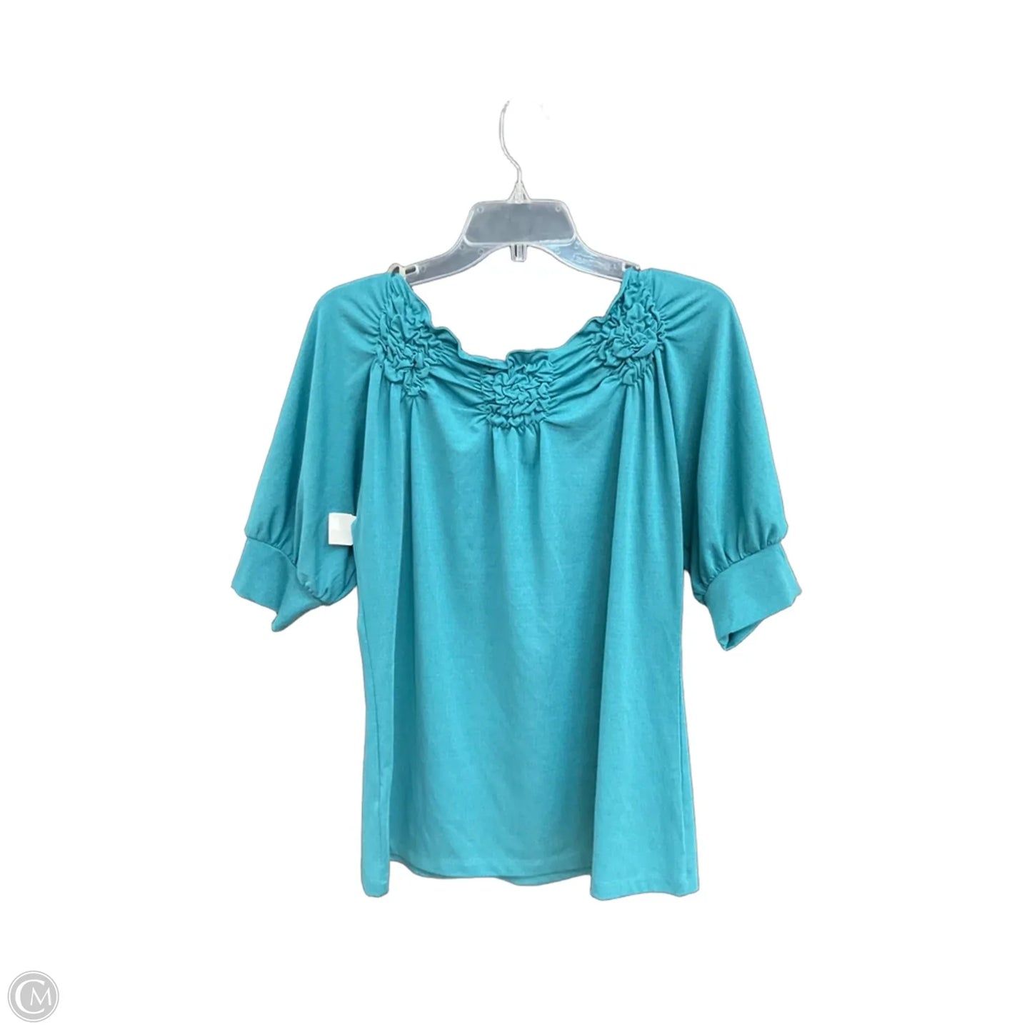 Top Short Sleeve By Eci In Blue, Size: M