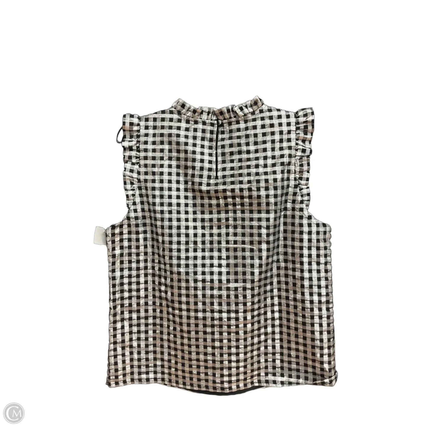 Top Sleeveless By J. Crew In Silver, Size: M