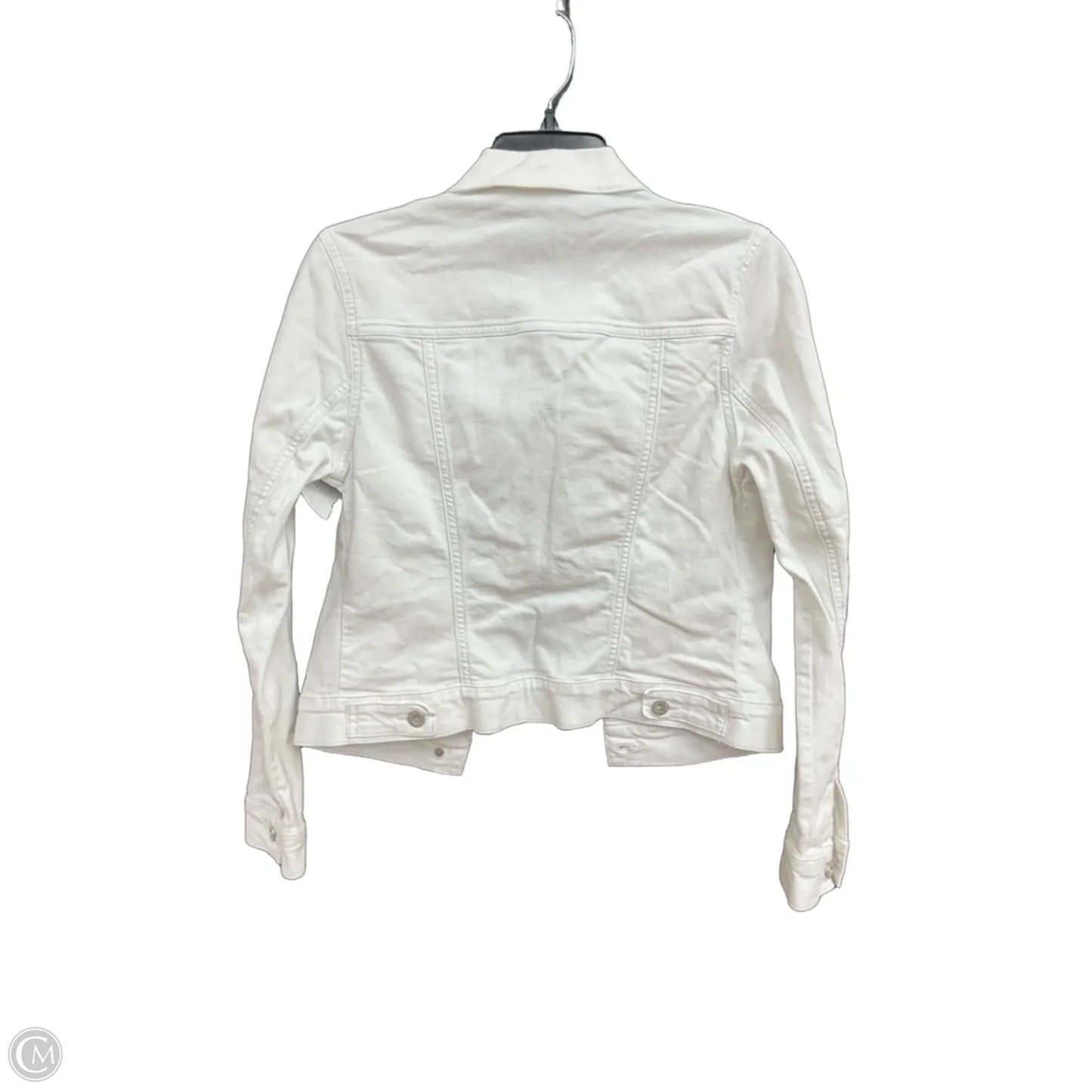 Jacket Denim By Mavi In White Denim, Size: S