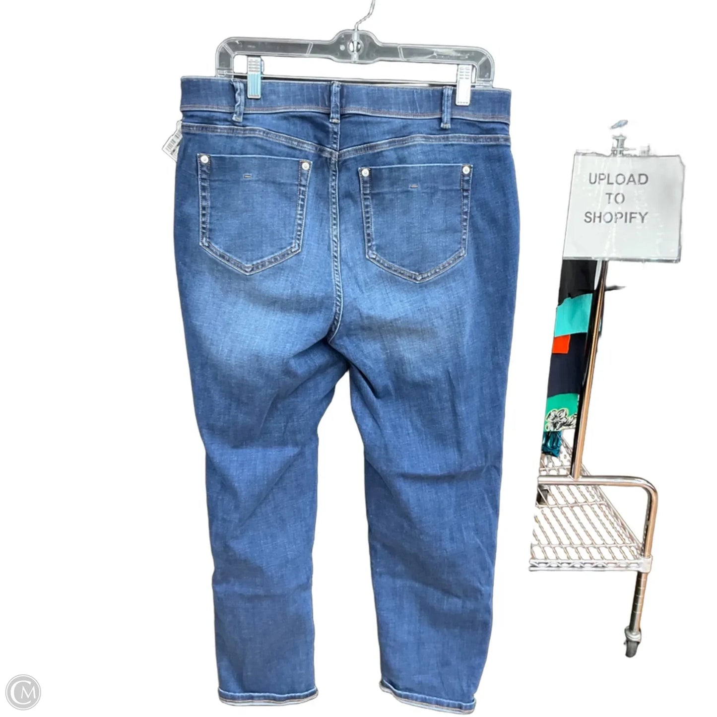 Jeans Straight By J. Jill In Blue Denim, Size: 16