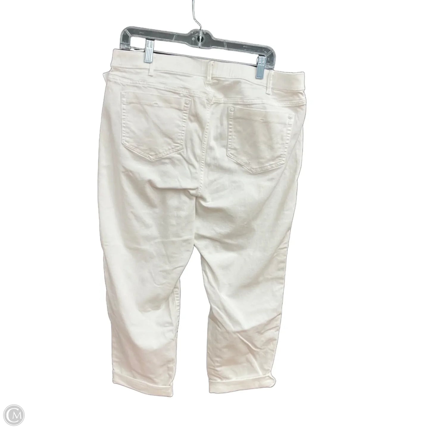 Jeans Straight By J. Jill In White Denim, Size: 18