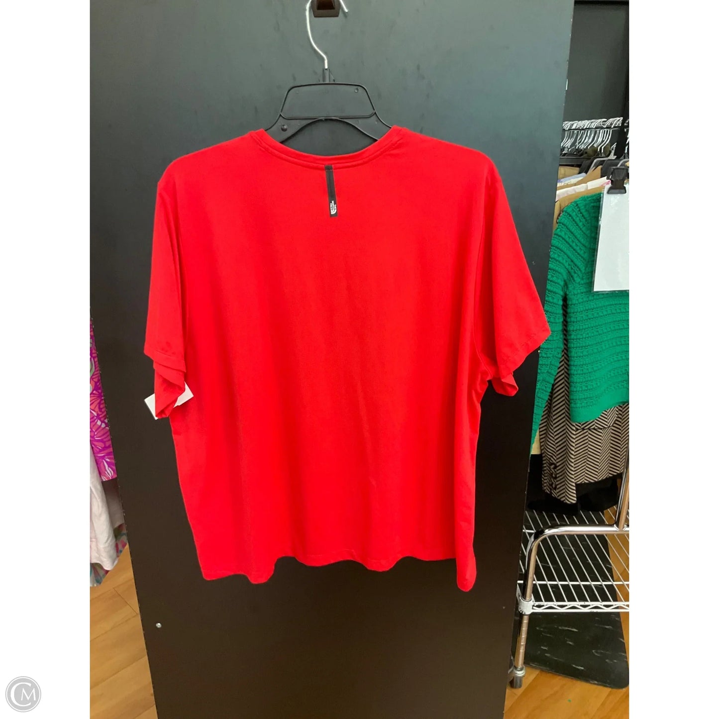Athletic Top Short Sleeve By The North Face In Red, Size: Xxl