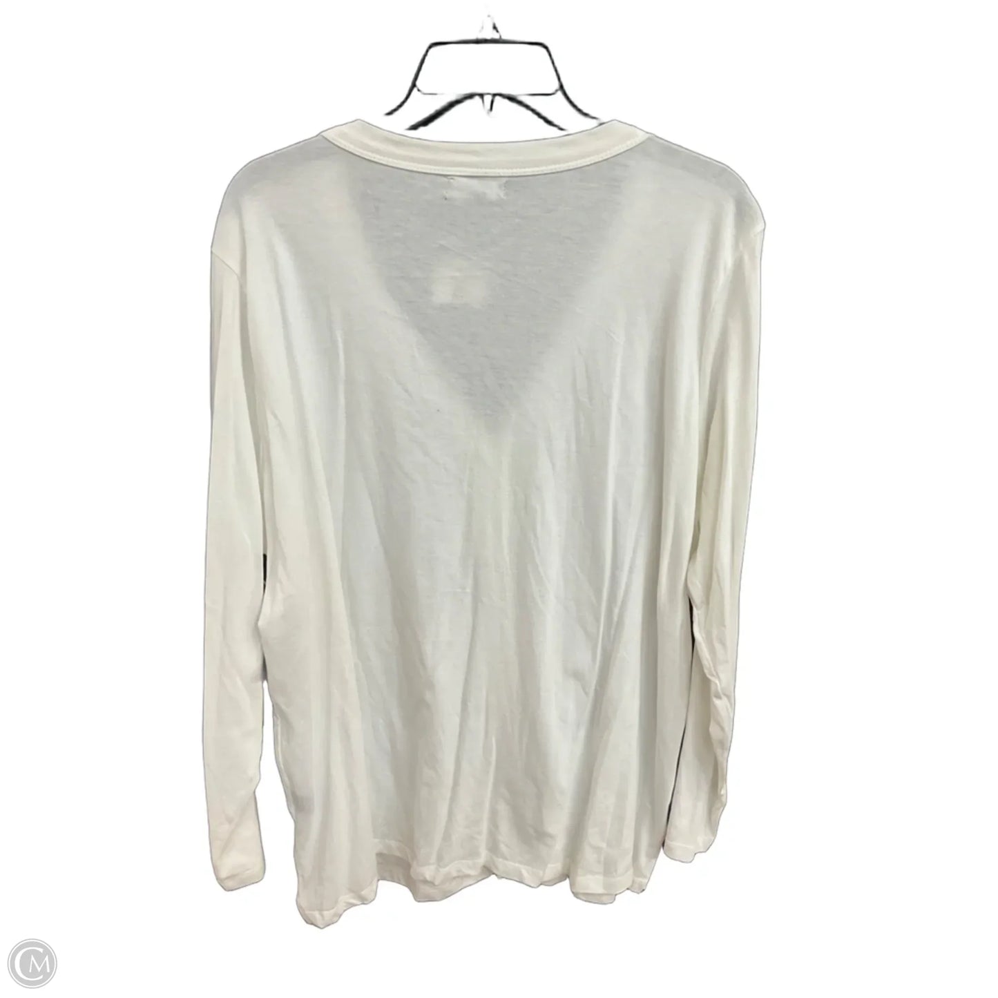 Top Long Sleeve Basic By Premise In White, Size: 2x
