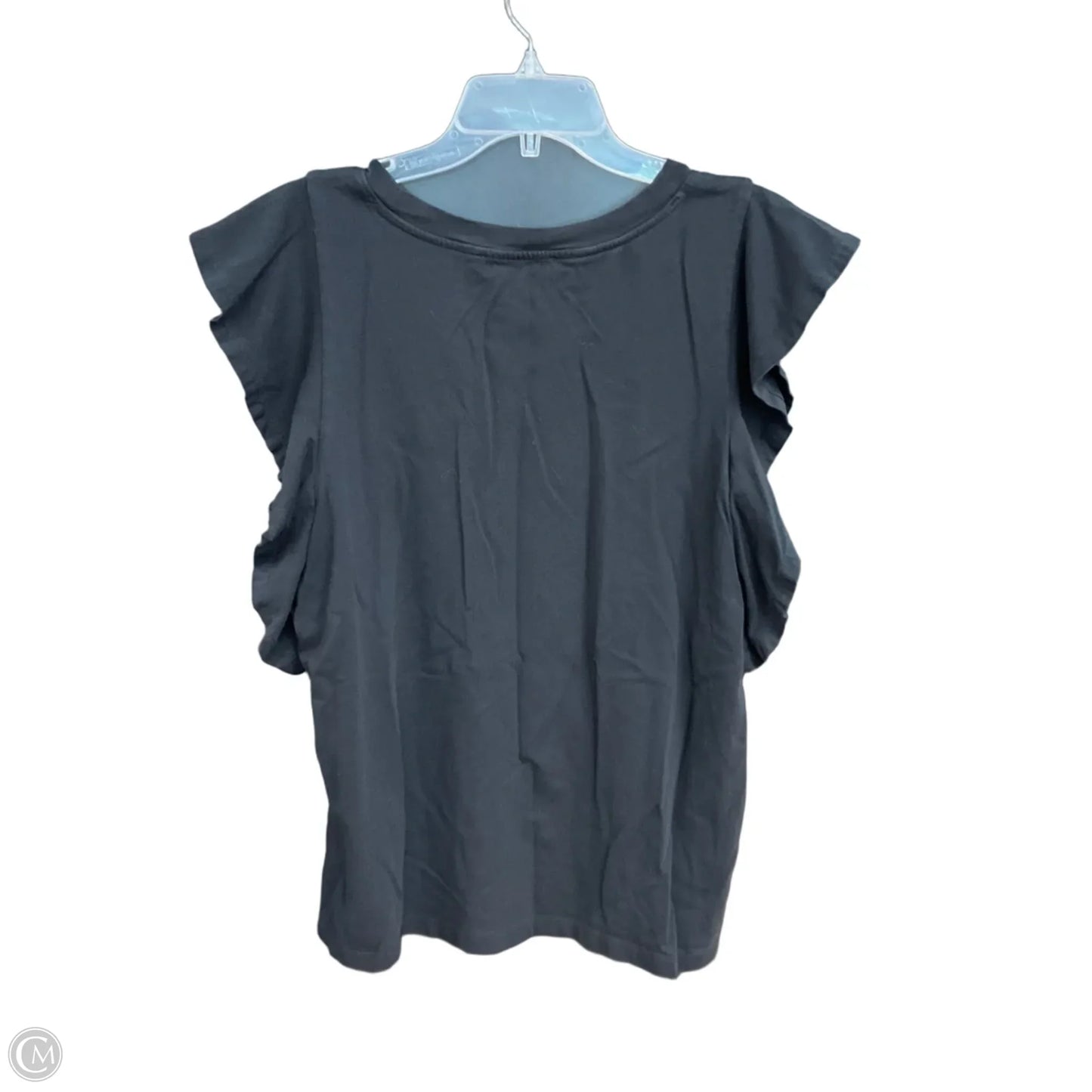 Top Short Sleeve By Loft In Black, Size: Xl