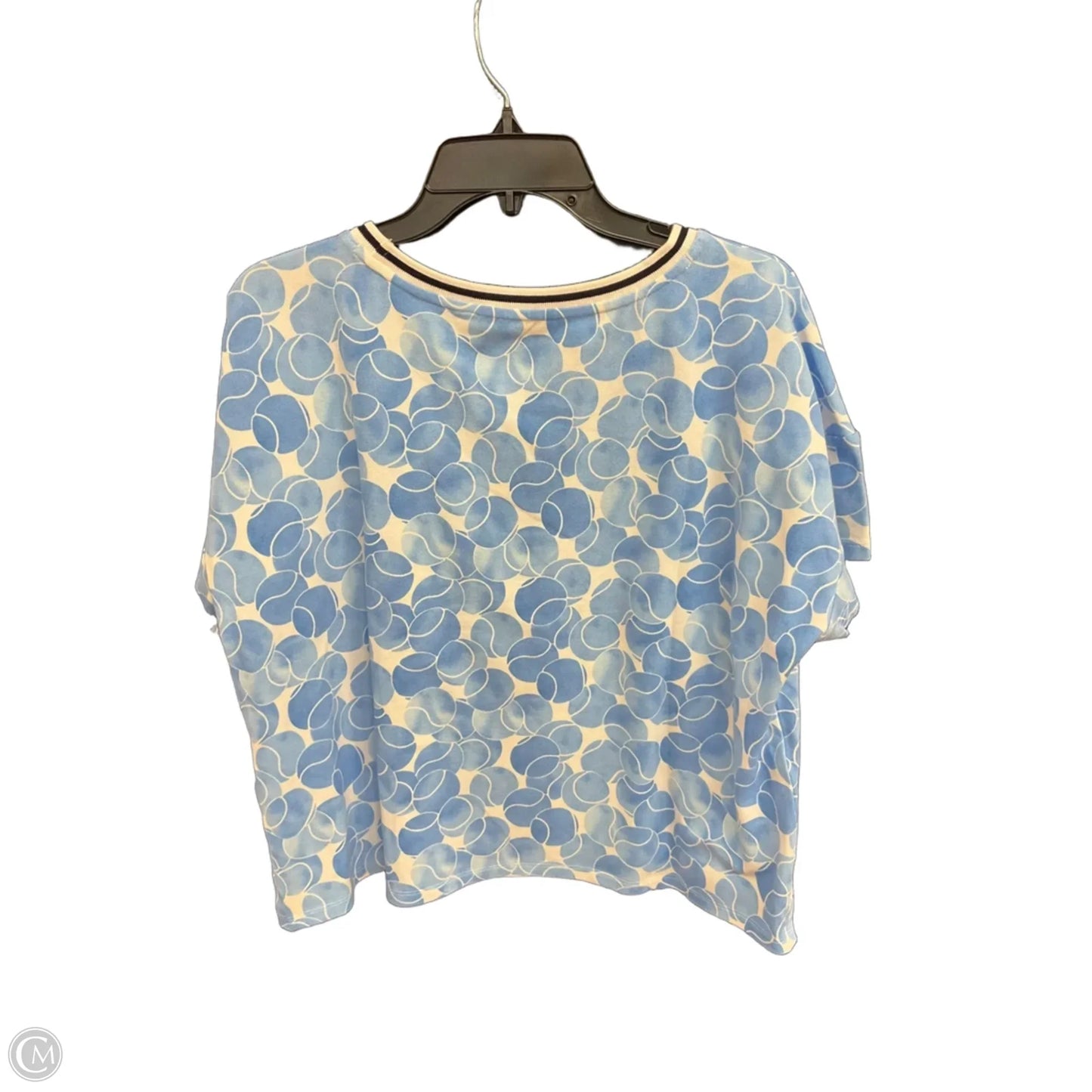 Top Short Sleeve By Talbots In Blue, Size: Xl