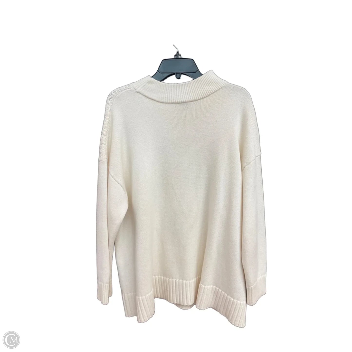 Sweater By Talbots In Cream, Size: 2x