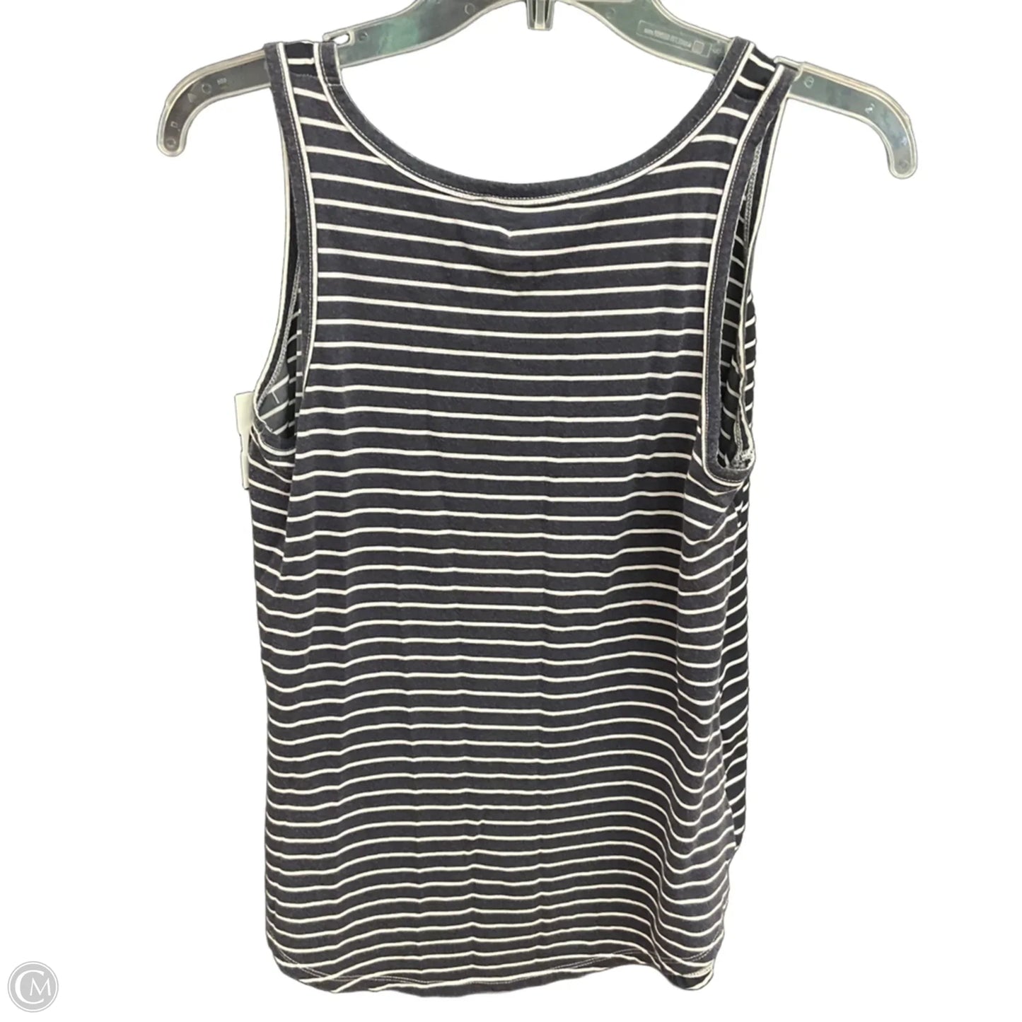 Top Sleeveless By Loft In Striped Pattern, Size: S