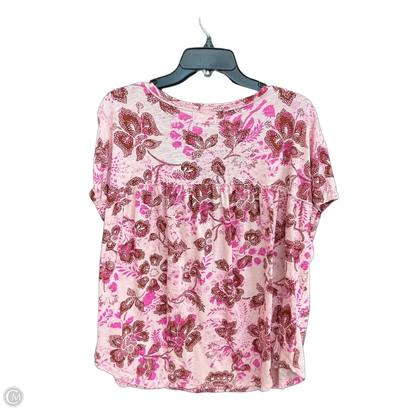 Top Short Sleeve By Pilcro In Pink, Size: L