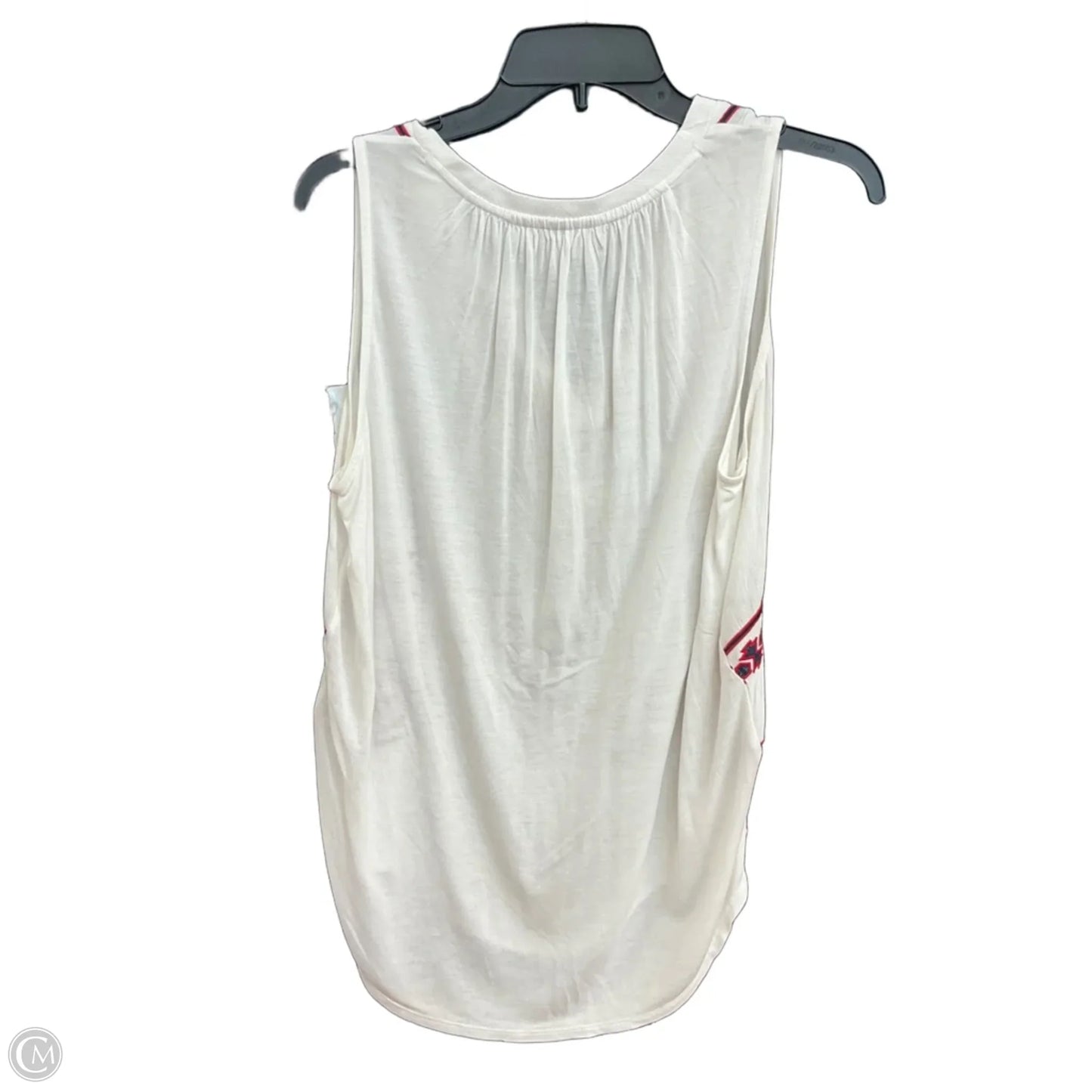 Top Sleeveless By Loft In White, Size: S