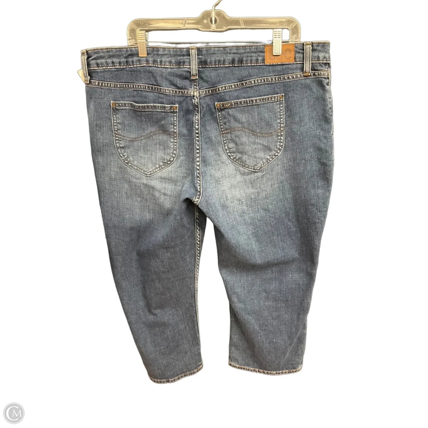 Capris By Lee In Blue Denim, Size: 20