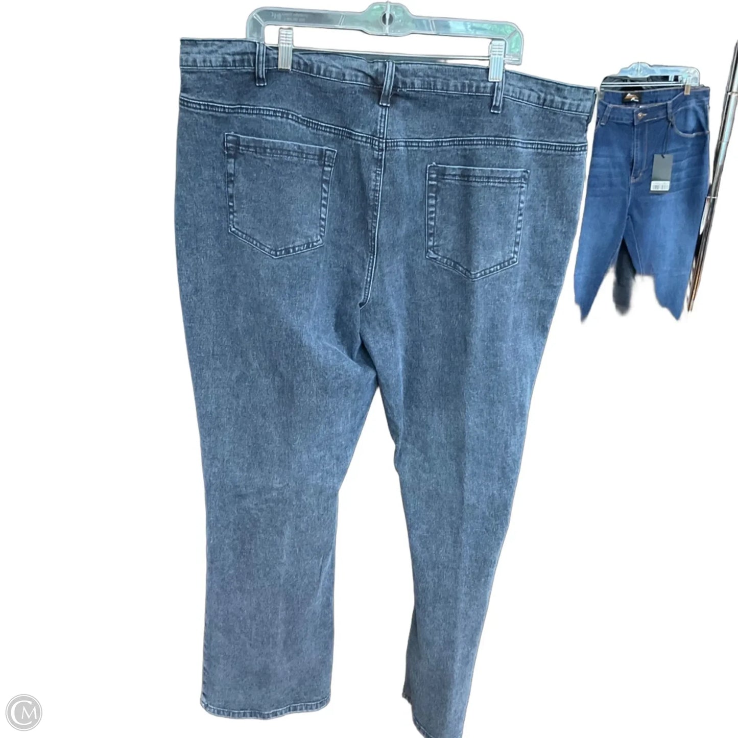 Jeans Straight By Dg2 In Blue Denim, Size: 22