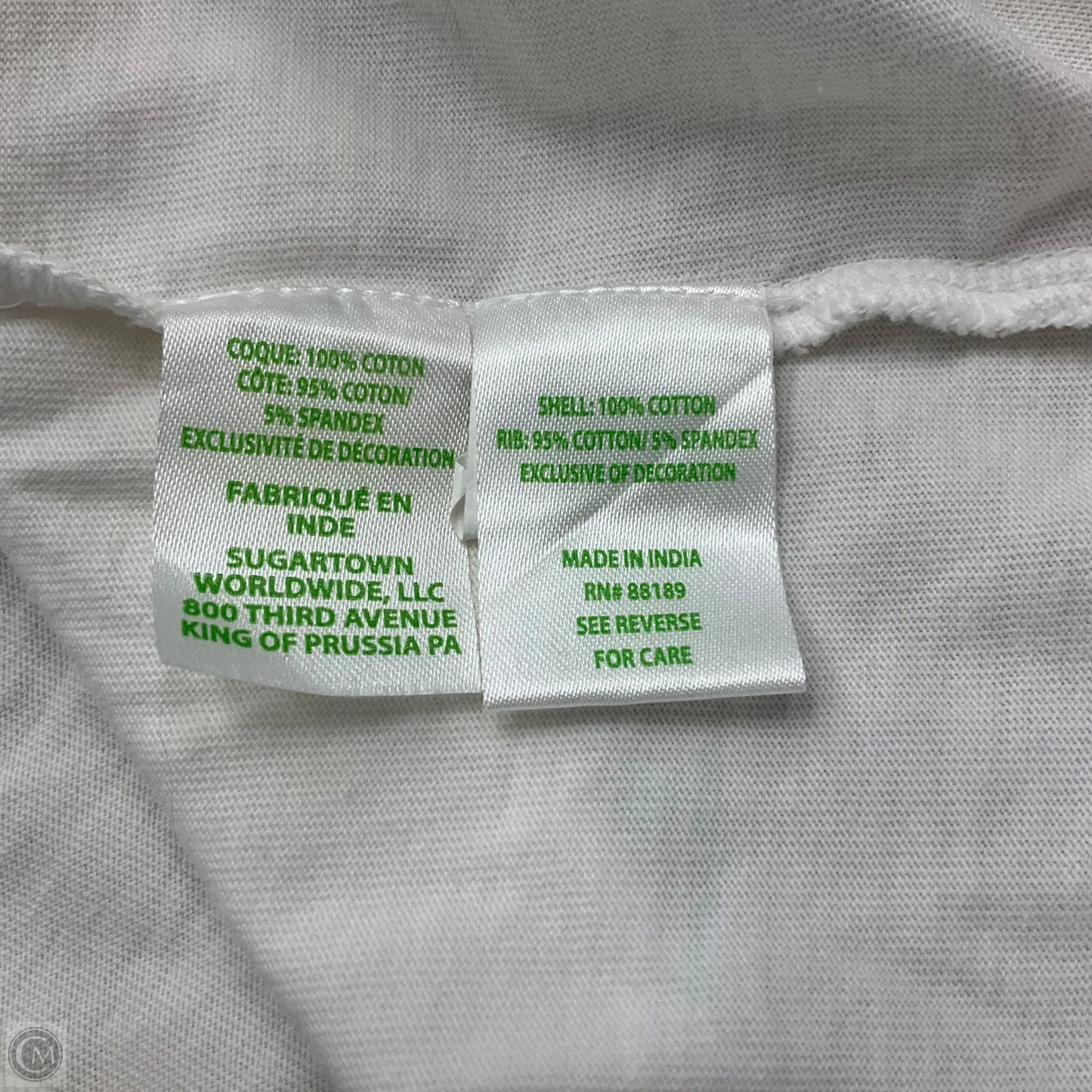 Top Short Sleeve Designer By Lilly Pulitzer In White, Size: Xl