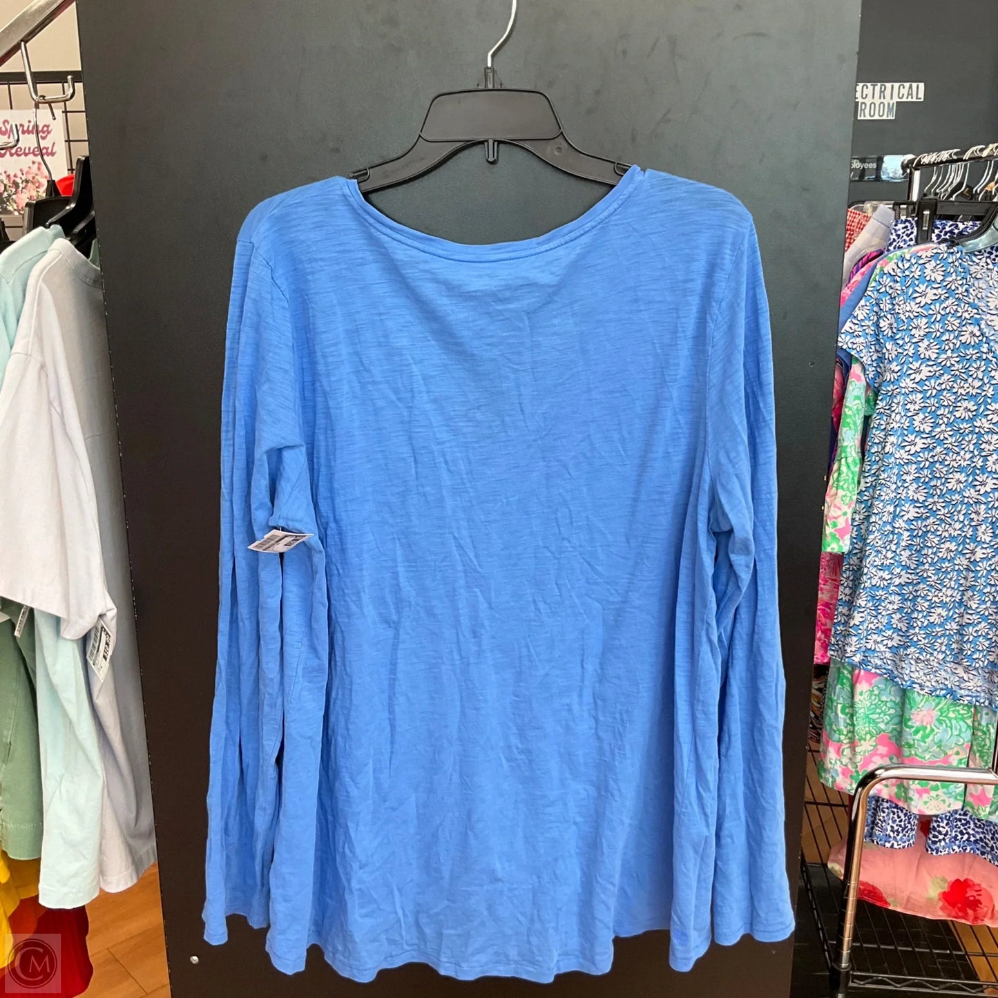 Top Long Sleeve Designer By Lilly Pulitzer In Blue, Size: Xl