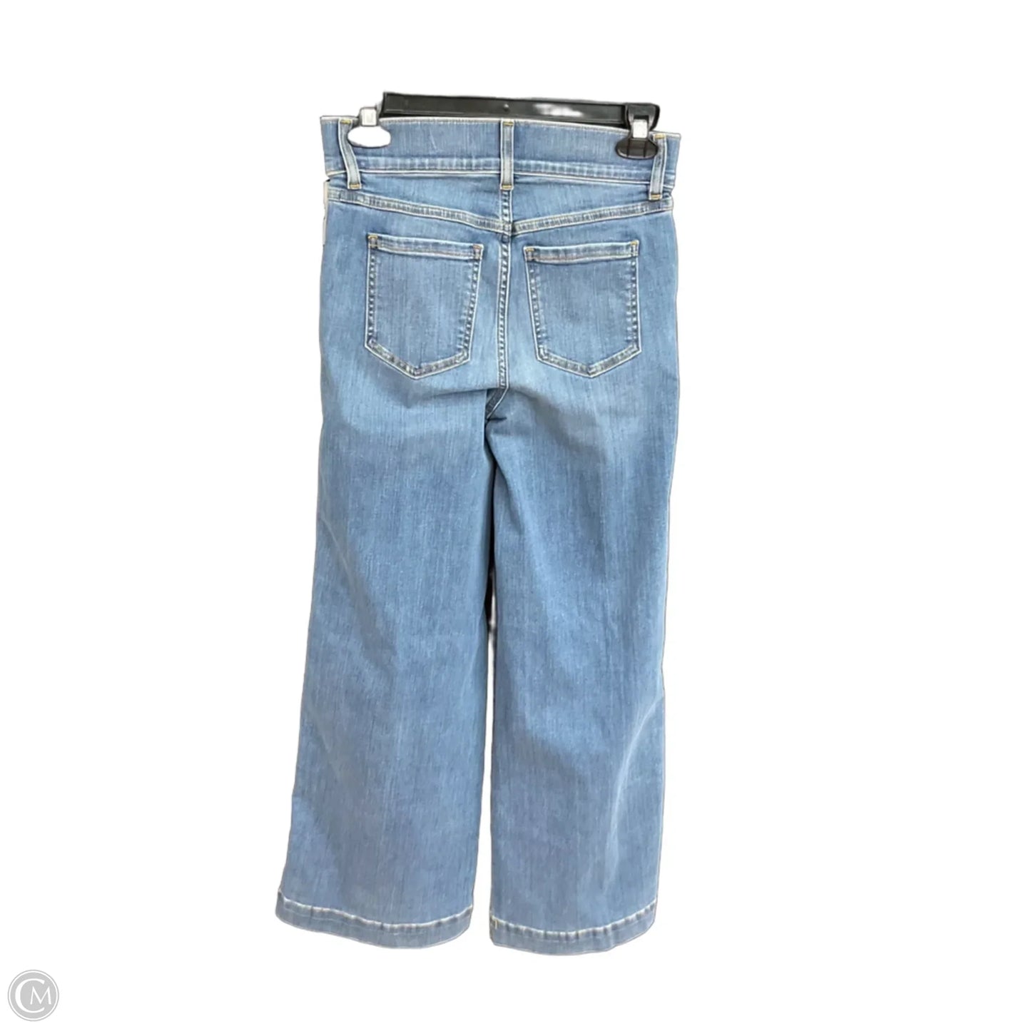 Jeans Wide Leg By Spanx In Blue Denim, Size: 0p