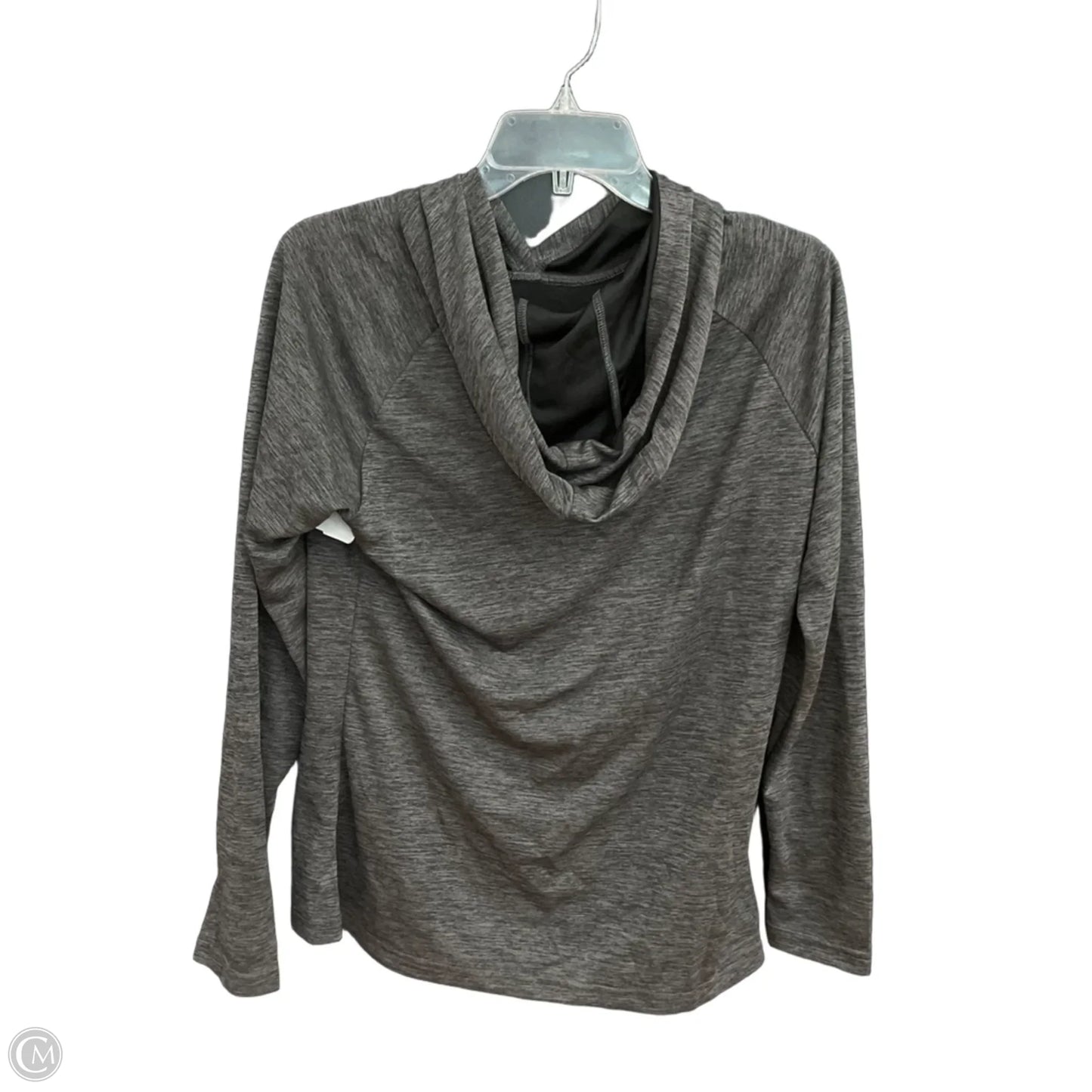 Athletic Top Long Sleeve Hoodie By Cmc In Grey, Size: S