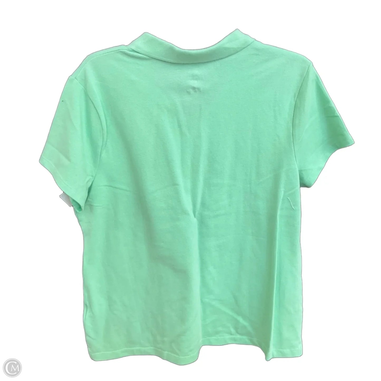 Top Short Sleeve By Croft And Barrow In Green, Size: L