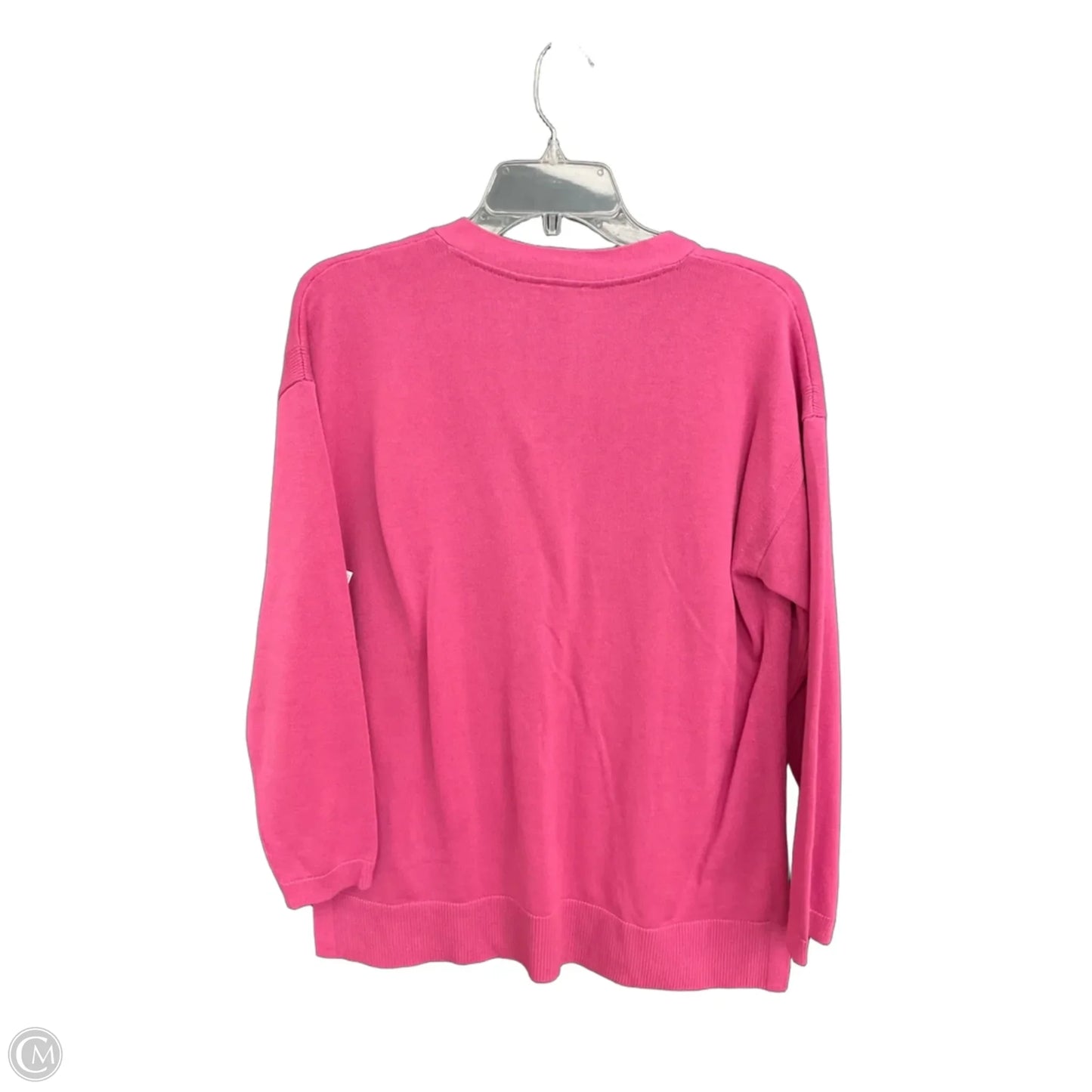 Sweater Cardigan By Talbots In Pink, Size: Lp
