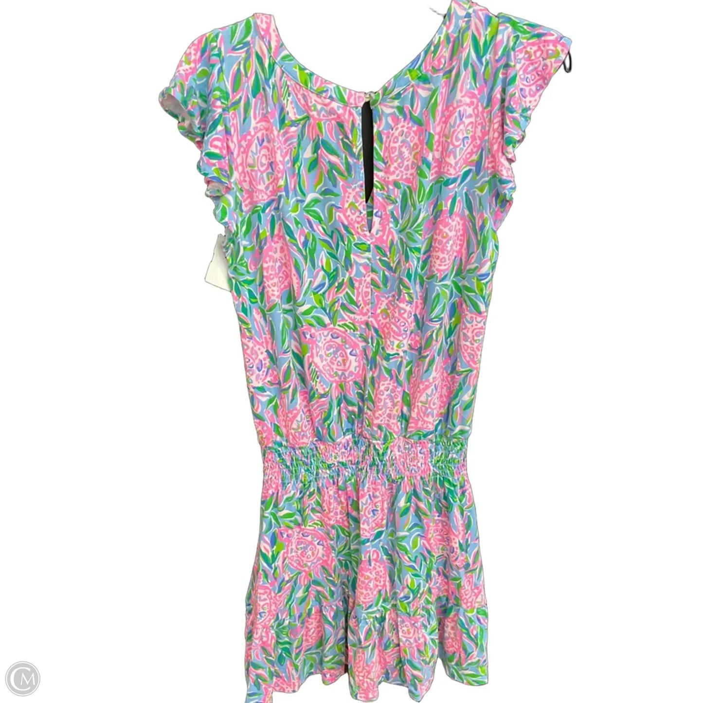 Dress Designer By Lilly Pulitzer In Pink & White, Size: S