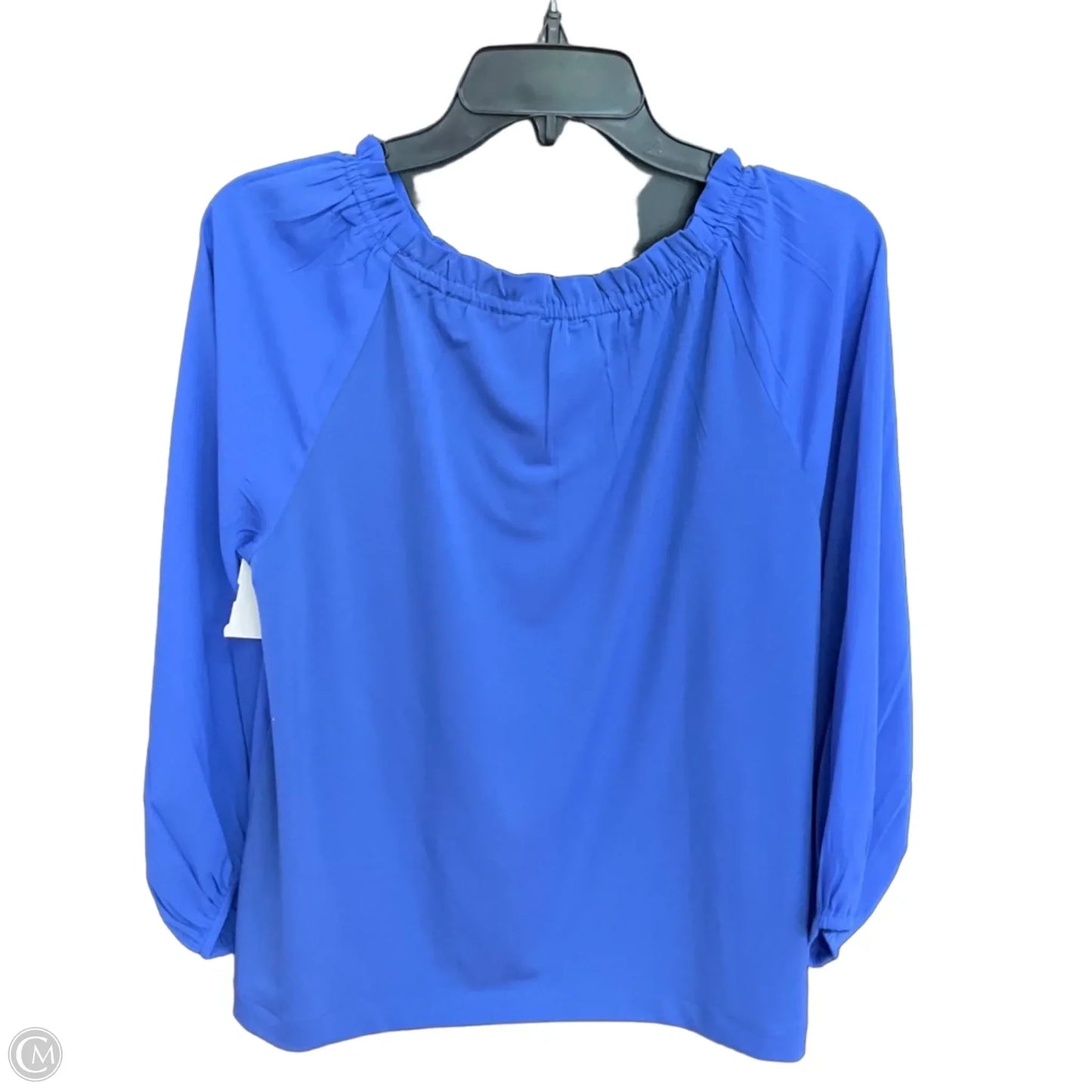 Top 3/4 Sleeve By Ann Taylor In Blue, Size: S