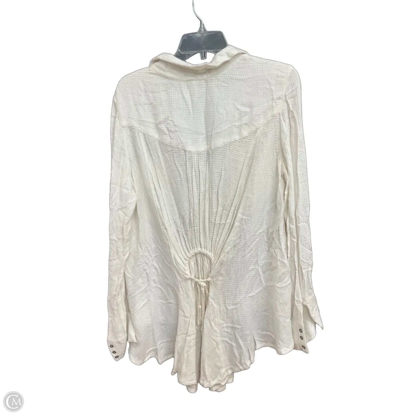 Blouse Long Sleeve By Free People In White, Size: M