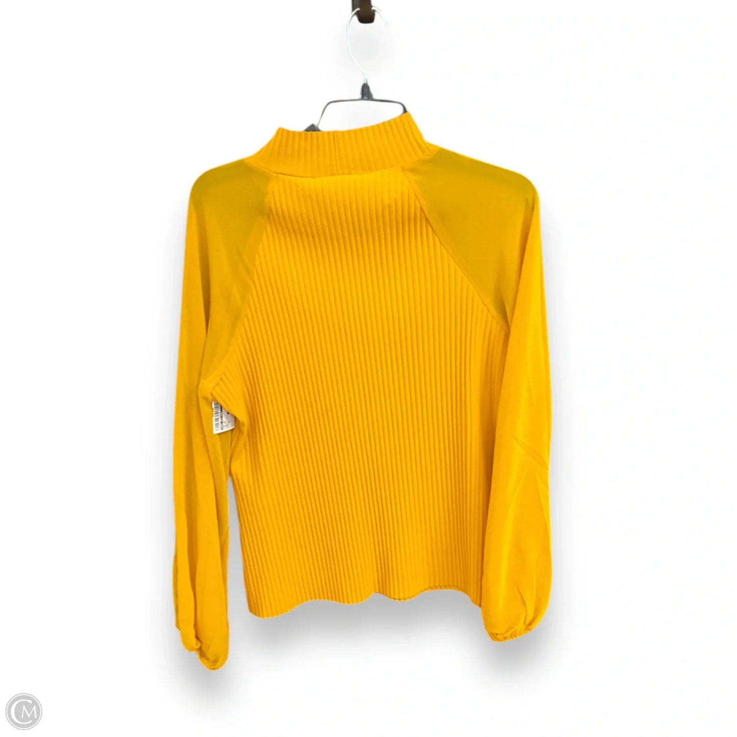 Top Long Sleeve By Marc New York In Yellow, Size: M