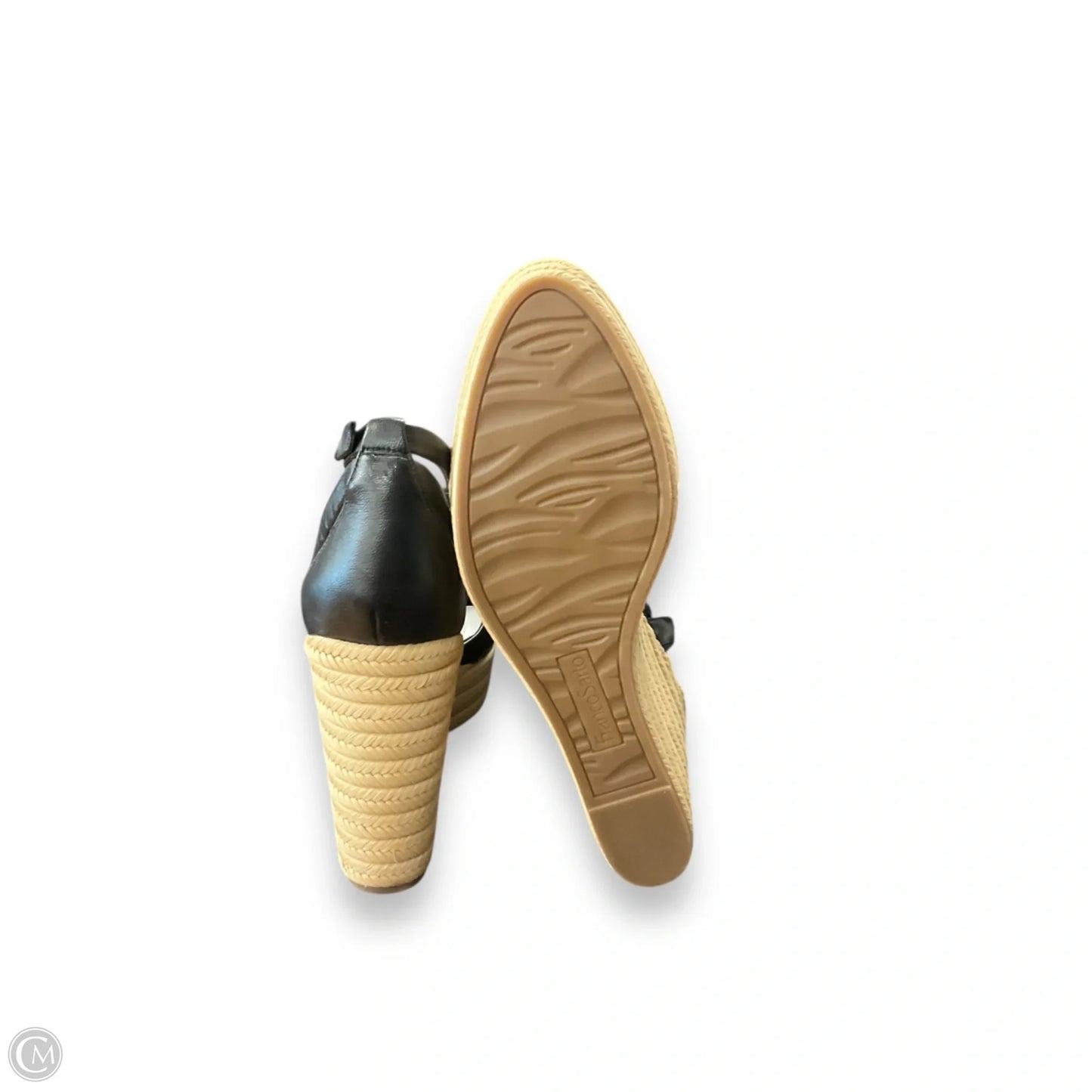 Sandals Heels Wedge By Franco Sarto In Black, Size: 11