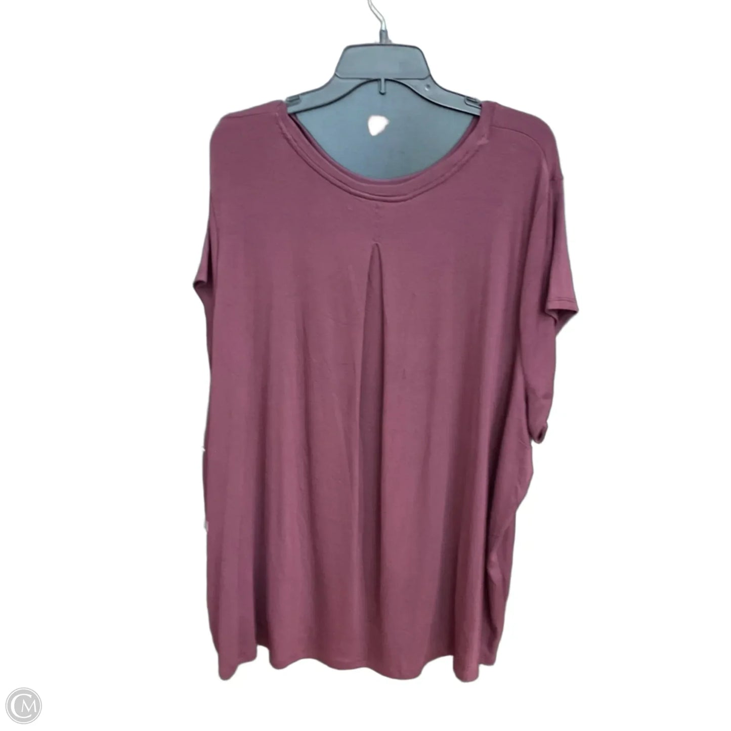 Athletic Top Short Sleeve By Athleta In Maroon, Size: 2x
