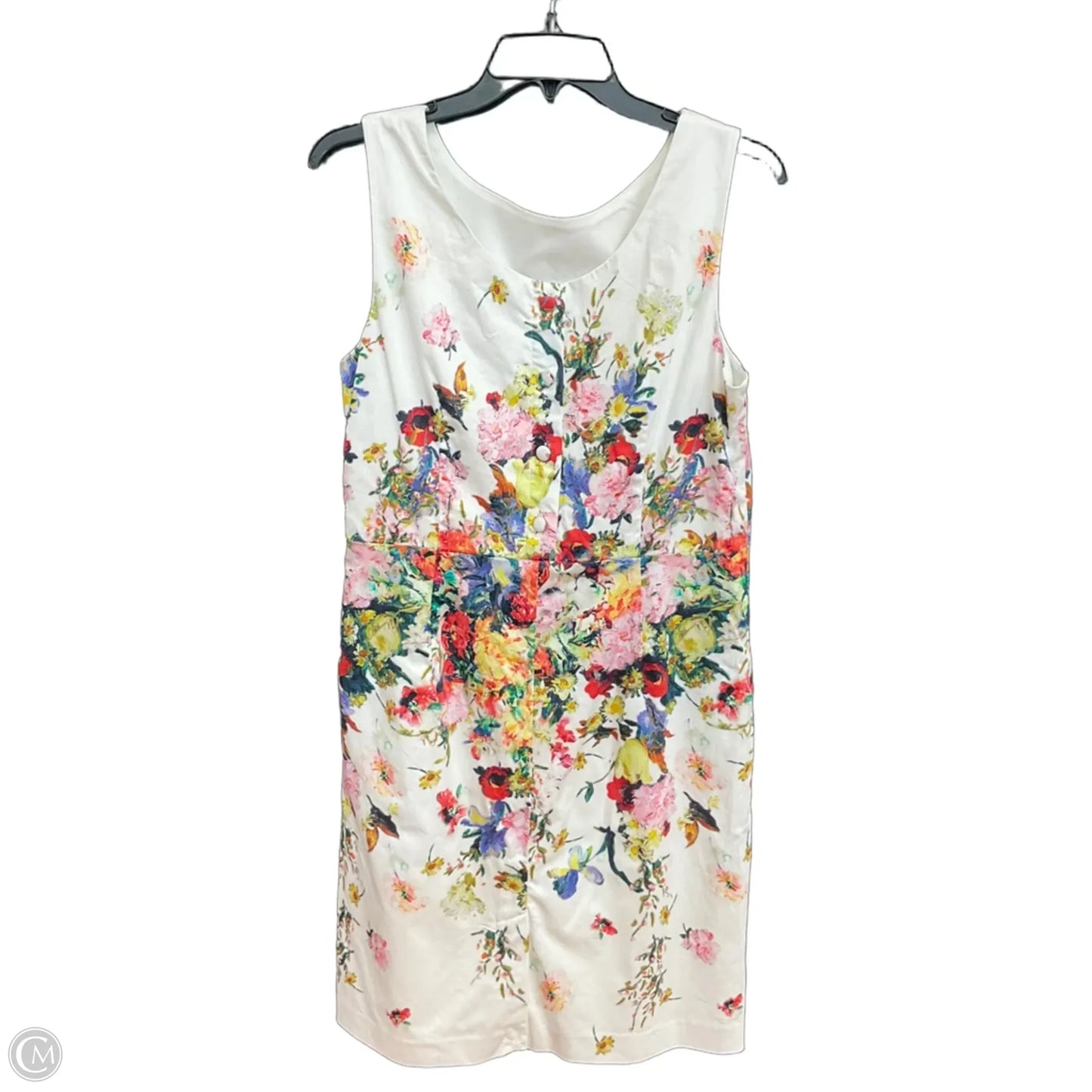Dress Casual Midi By Talbots In White, Size: 12p