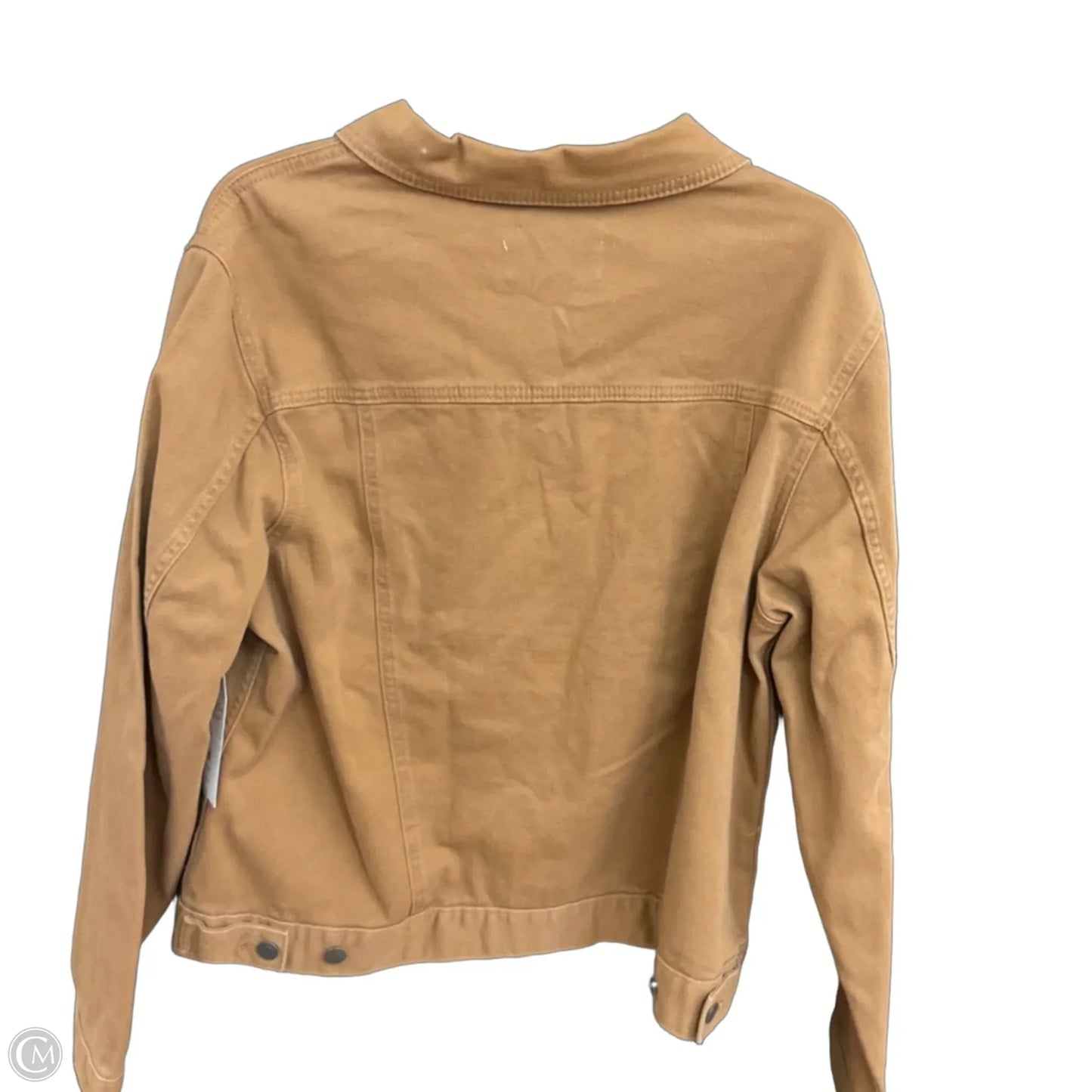 Jacket Denim By Time And Tru In Brown, Size: Xl
