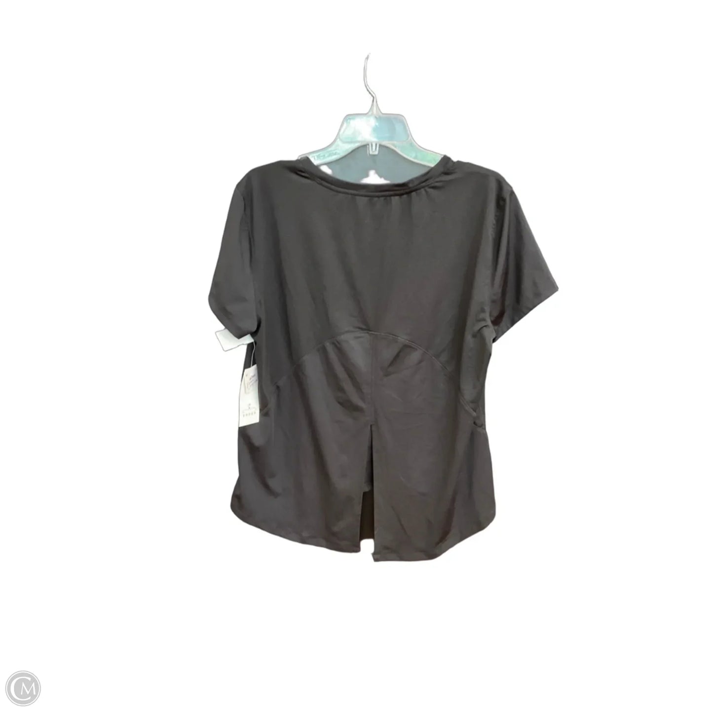 Athletic Top Short Sleeve By Spyder In Black, Size: L