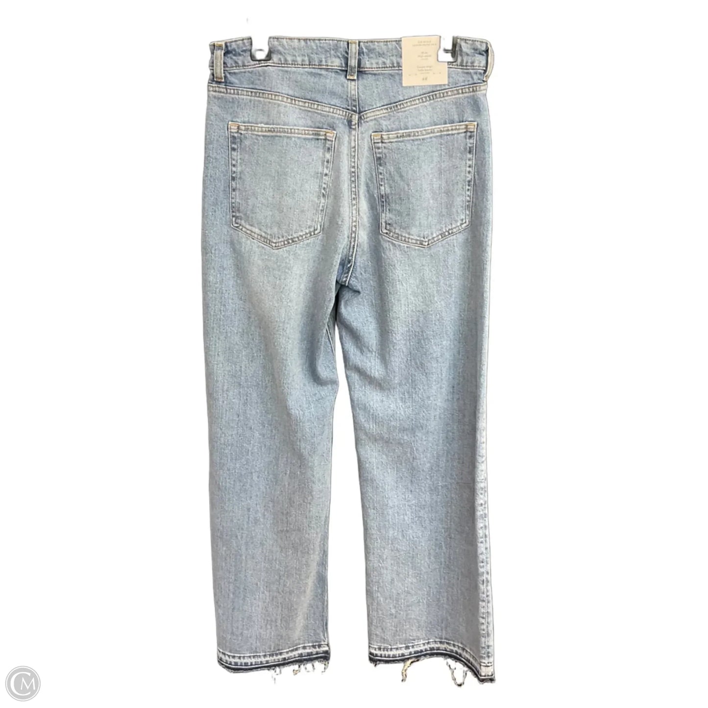 Jeans Wide Leg By H&m In Blue Denim, Size: 8